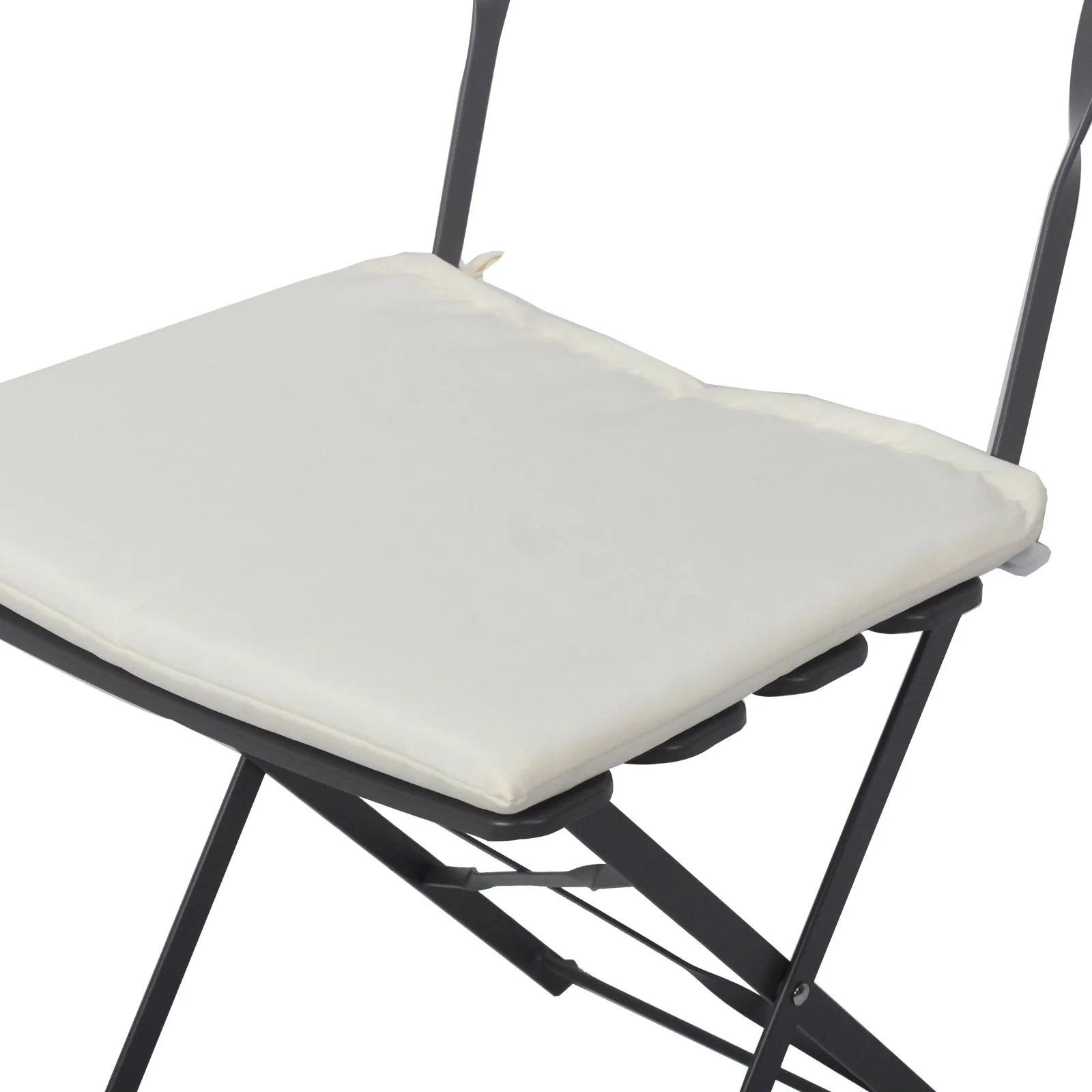 3 Pieces Patio Bistro Balcony Metal Chair Table Set - Gray - Image 8
