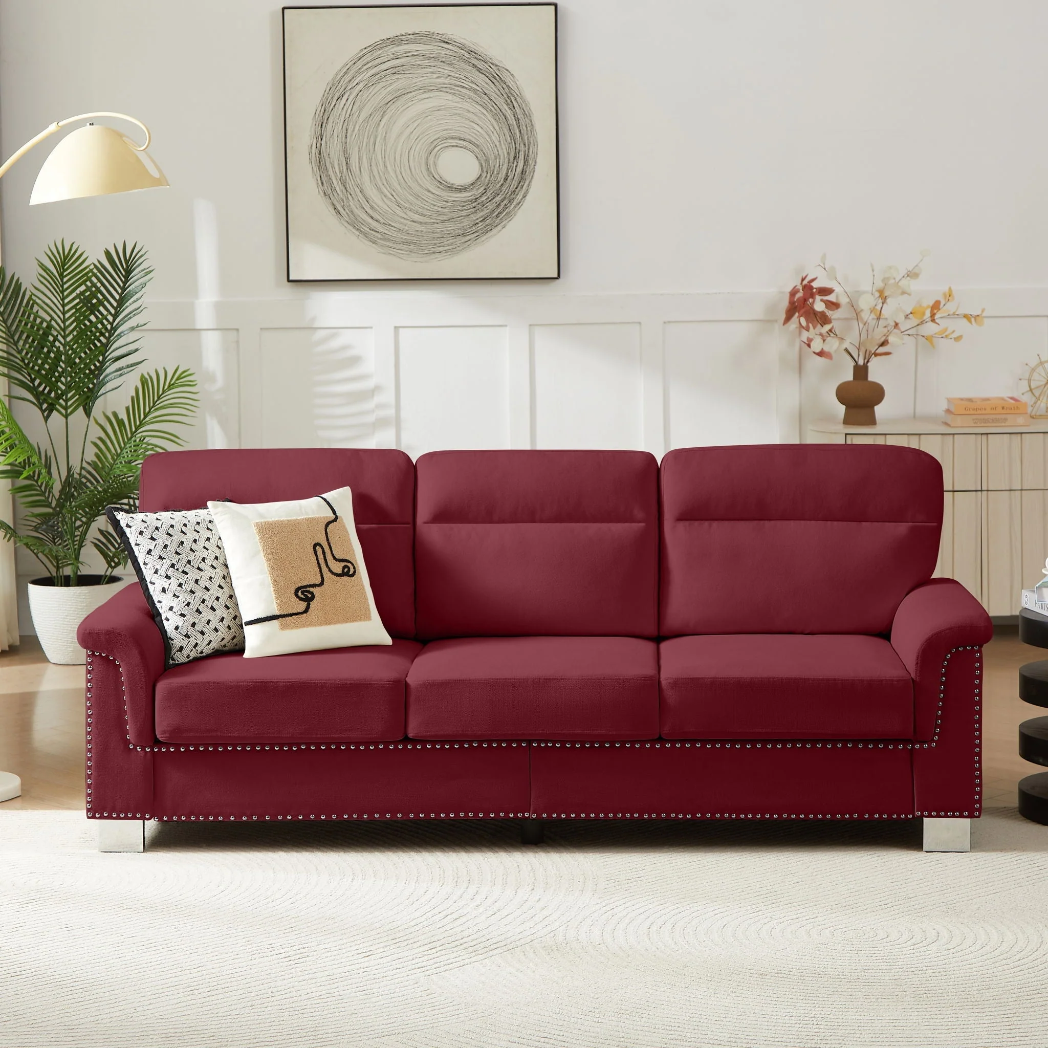 3 Seater Elegant Stationary Sofa - Image 18