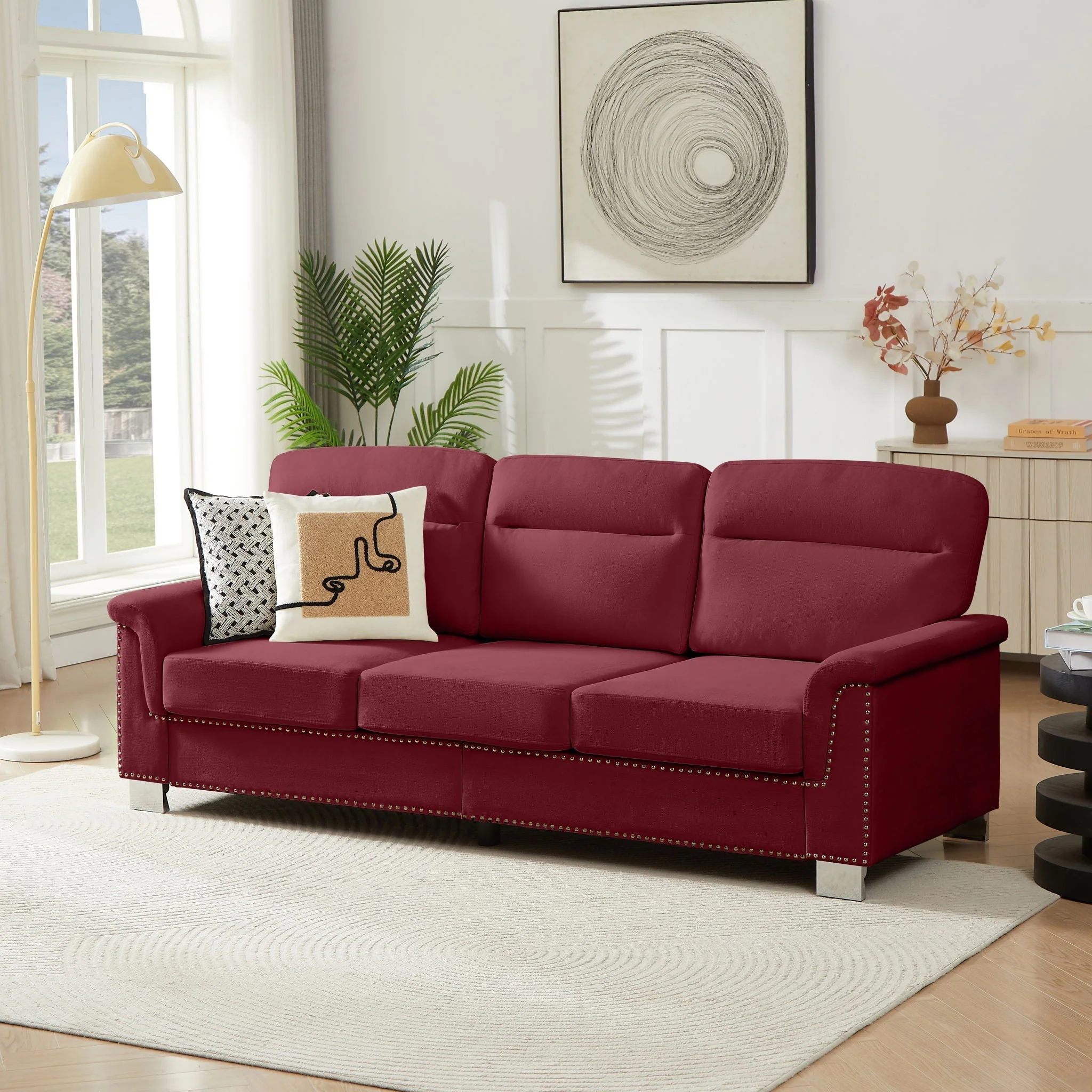 3 Seater Elegant Stationary Sofa - Image 19