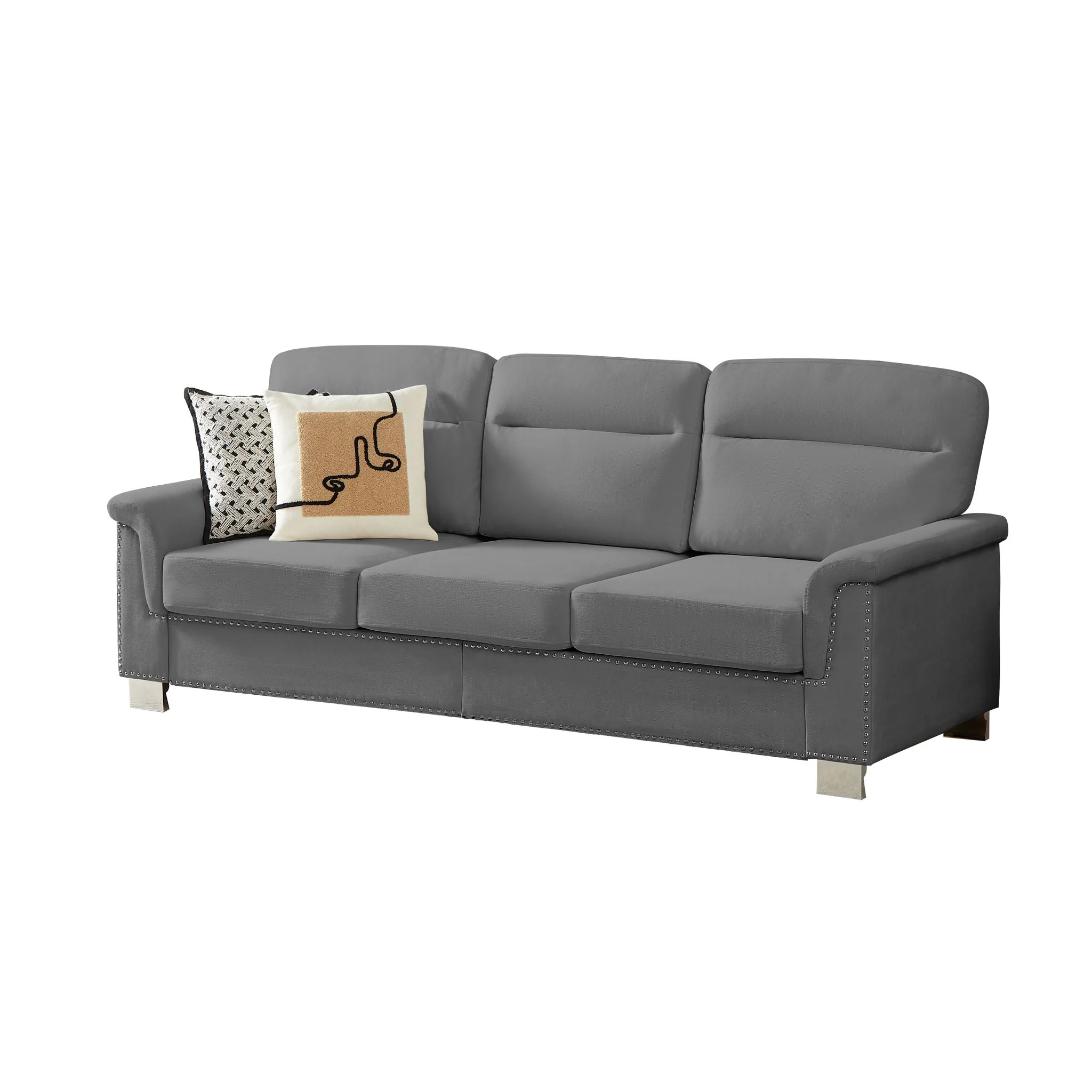 3 Seater Elegant Stationary Sofa - Image 2