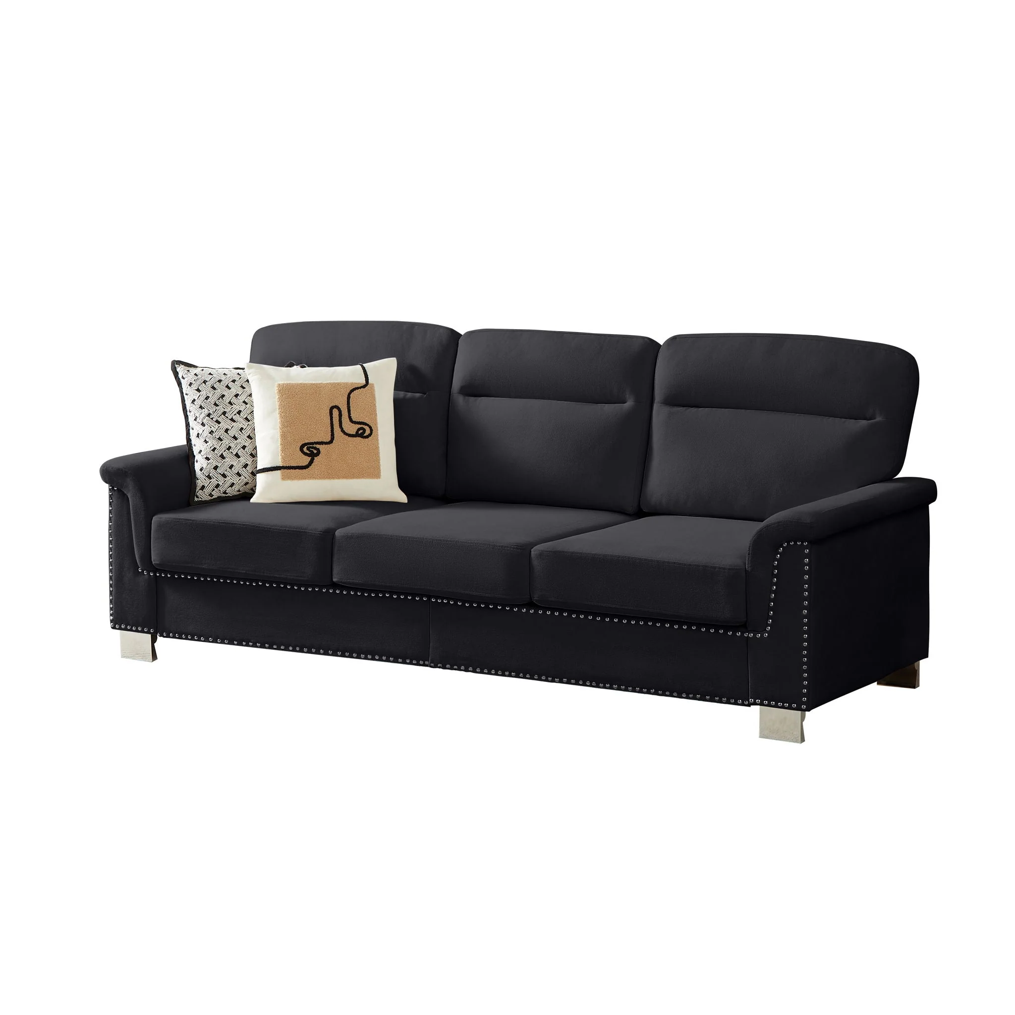 3 Seater Elegant Stationary Sofa - Image 3