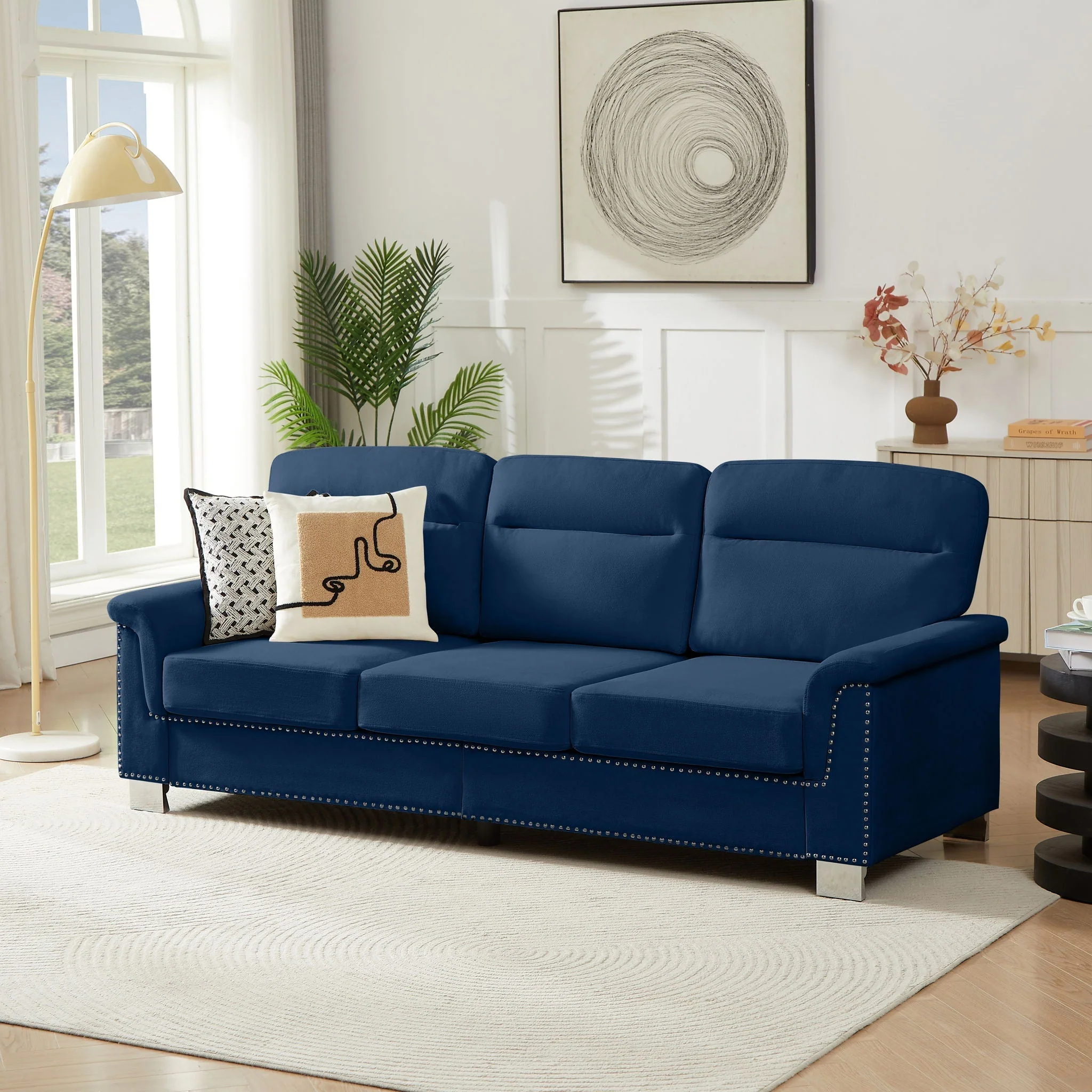 3 Seater Elegant Stationary Sofa - Image 6