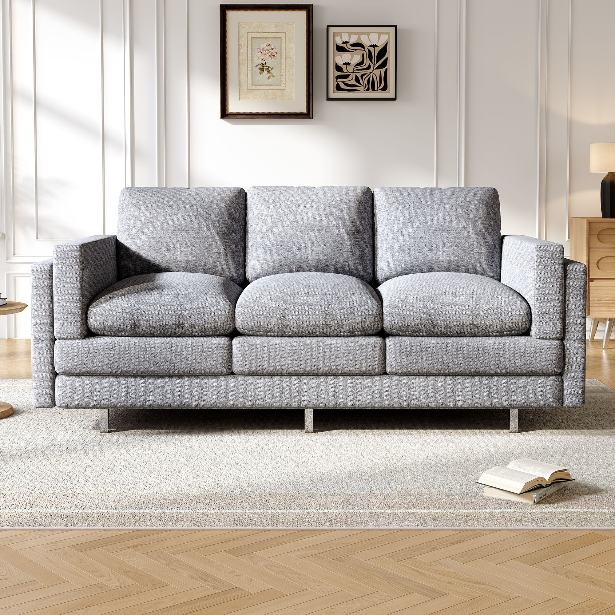 3 Seater Sofa With Dual Layer Seat Cushions - Image 5