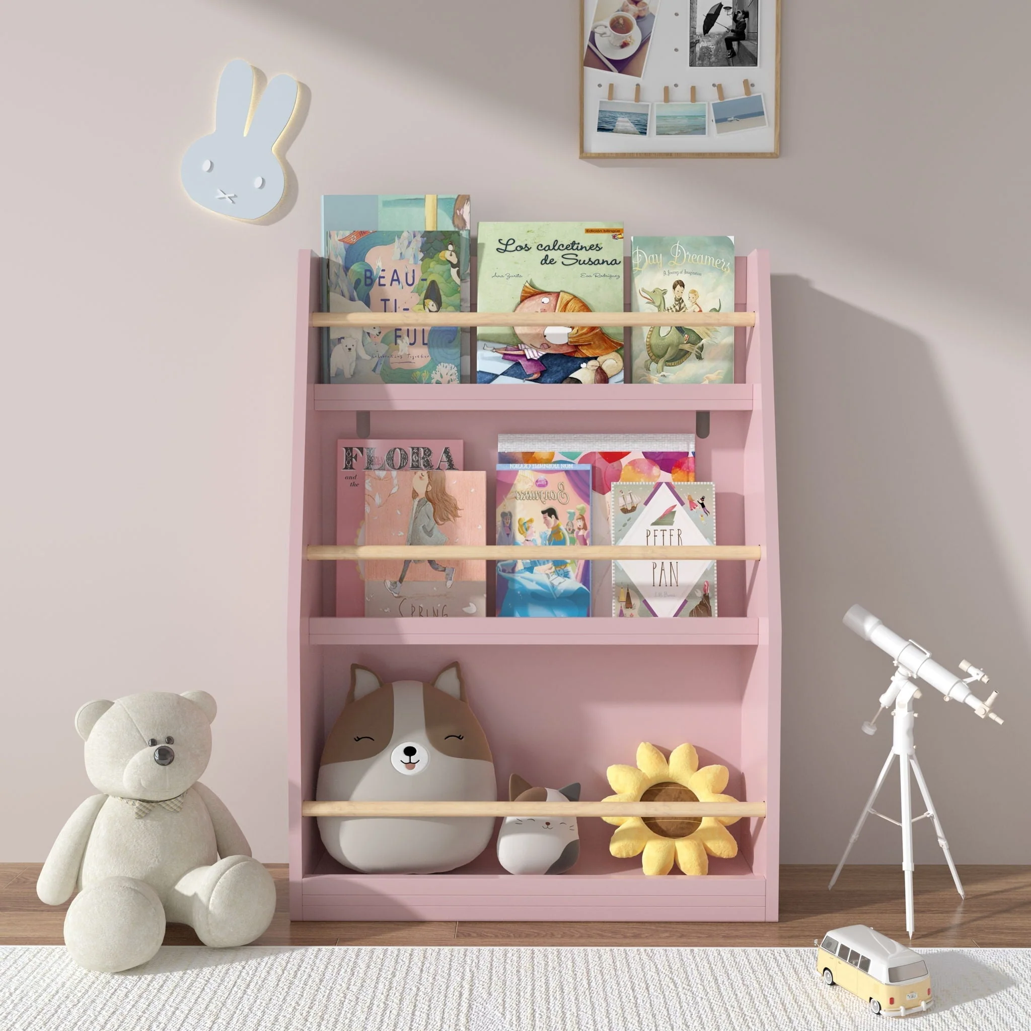 3 Tier Book Shelf, Compact Storage For Bedrooms - Image 10