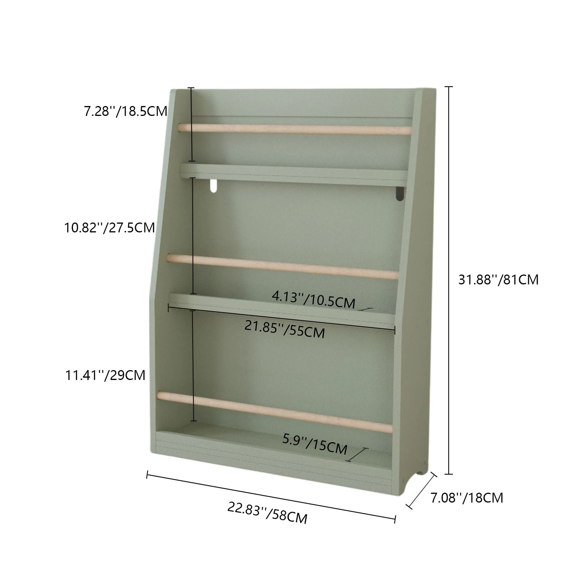 3 Tier Book Shelf, Compact Storage For Bedrooms - Image 14
