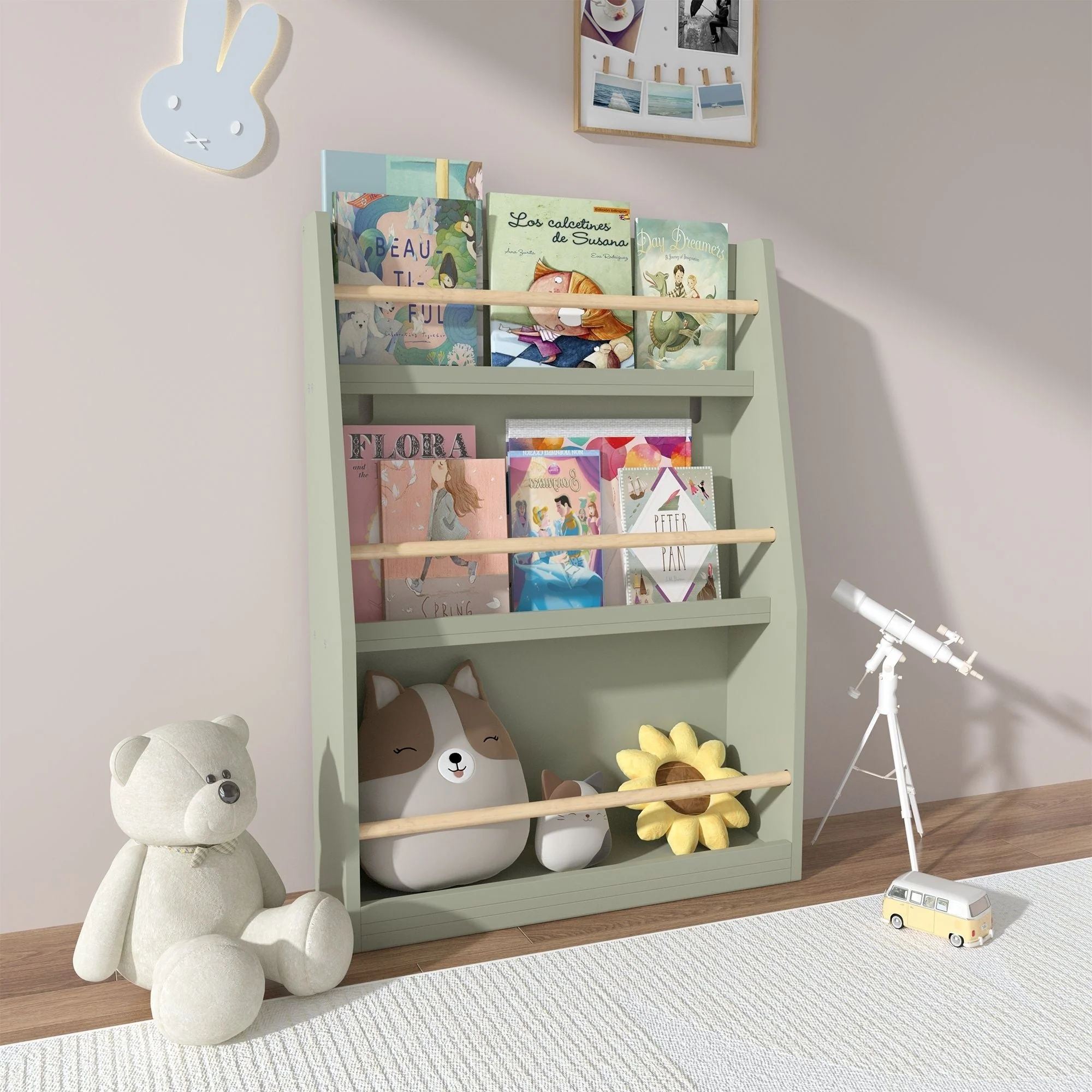 3 Tier Book Shelf, Compact Storage For Bedrooms - Image 15