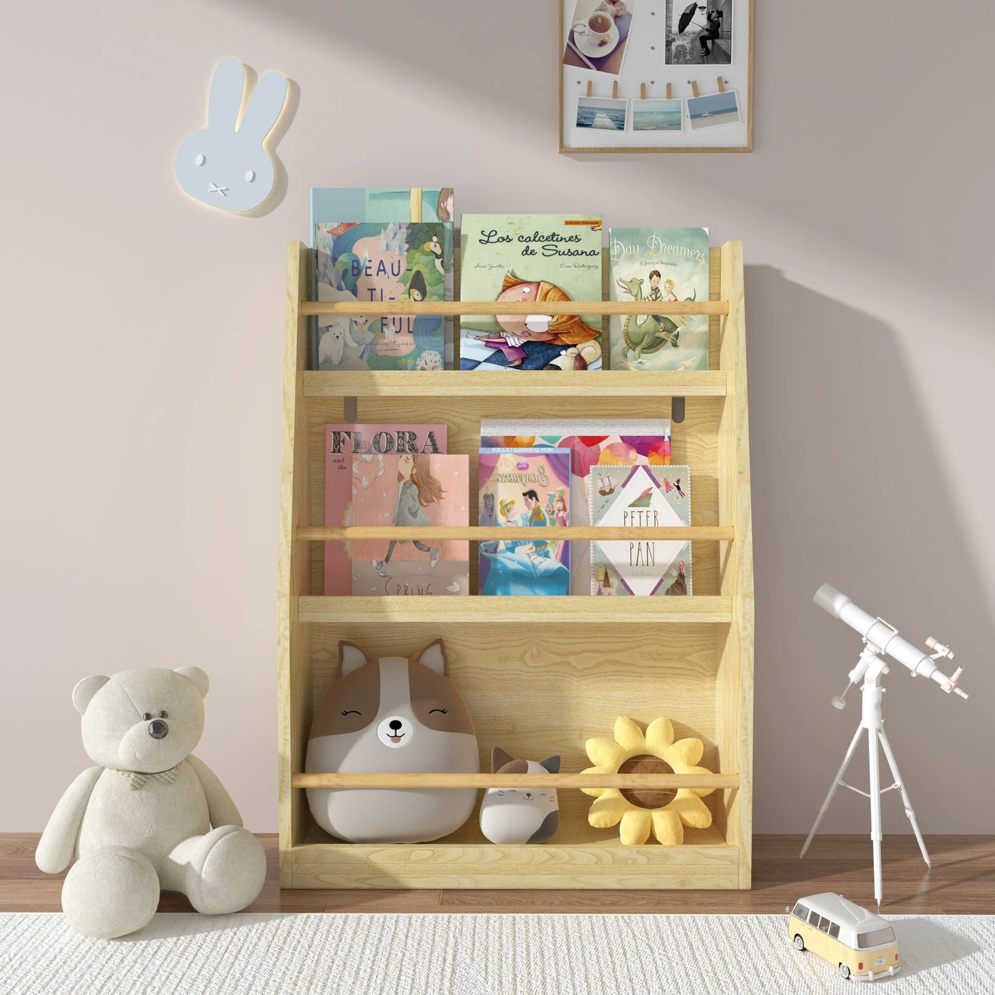3 Tier Book Shelf, Compact Storage For Bedrooms - Image 16