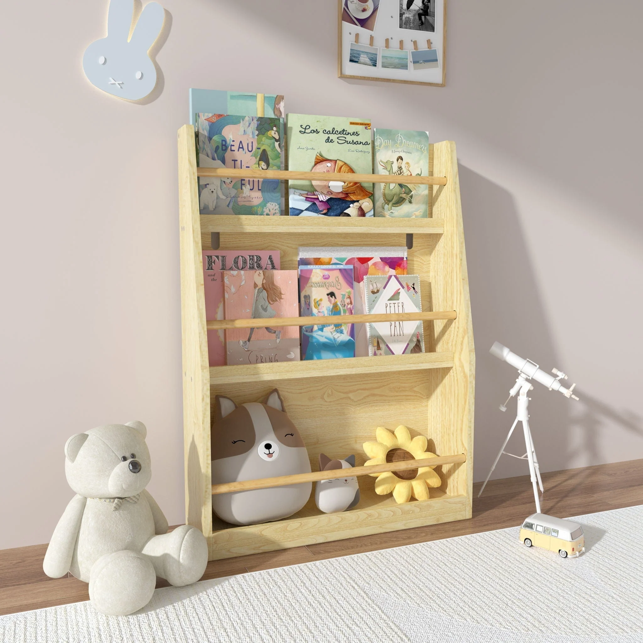 3 Tier Book Shelf, Compact Storage For Bedrooms - Image 17