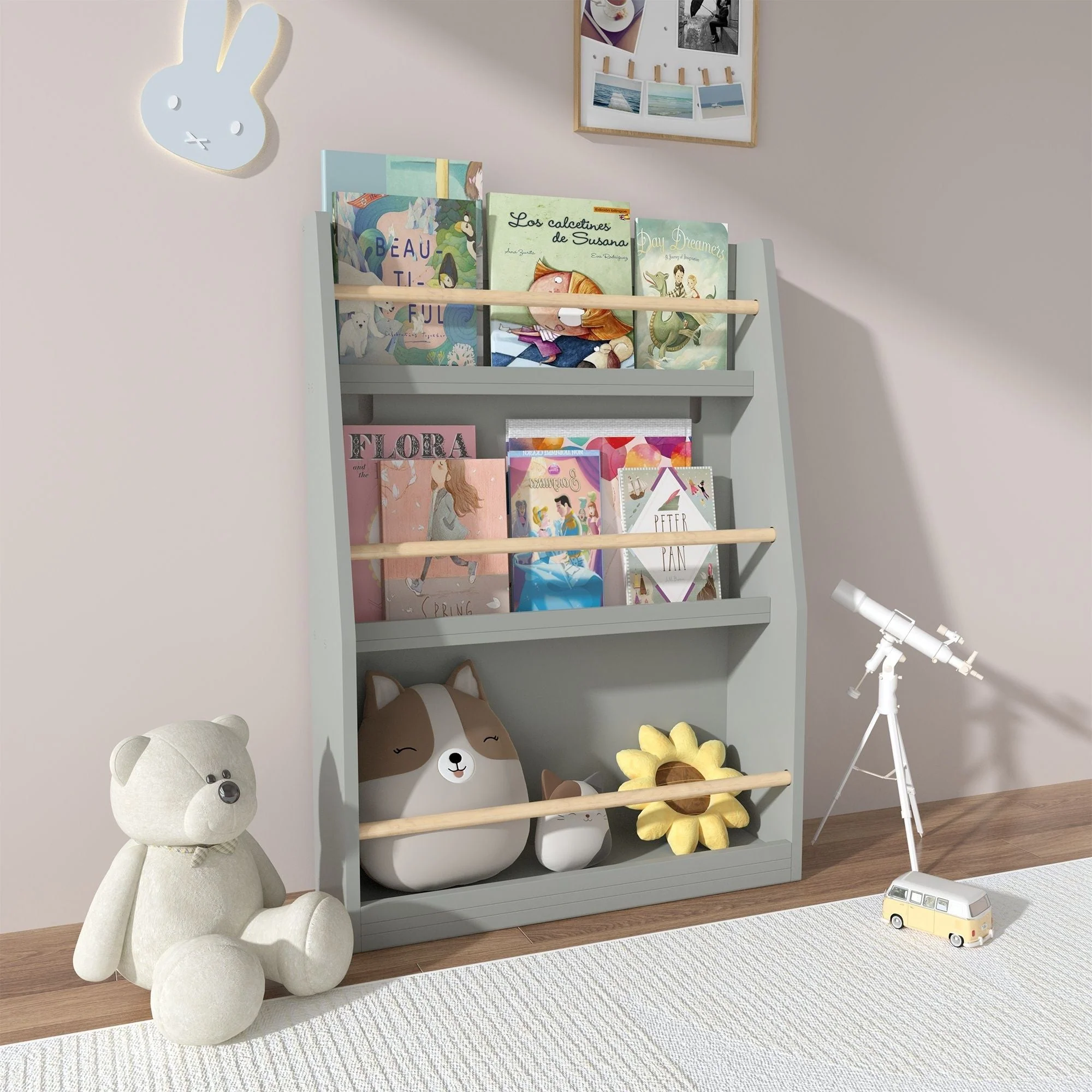 3 Tier Book Shelf, Compact Storage For Bedrooms - Image 18