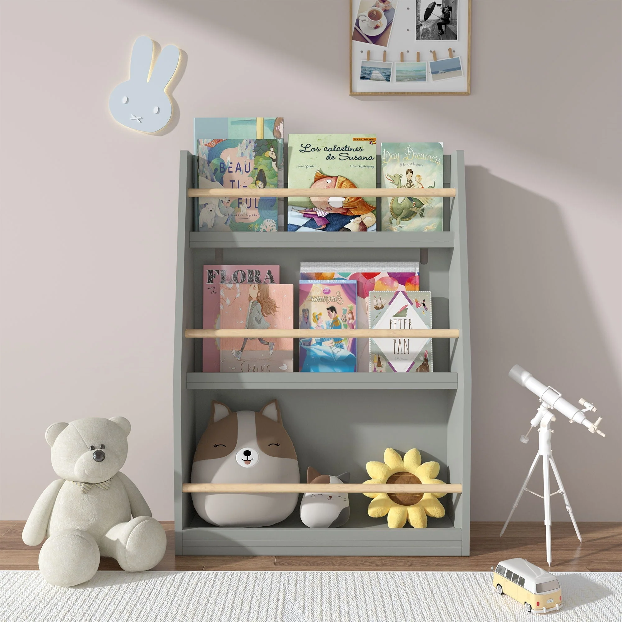 3 Tier Book Shelf, Compact Storage For Bedrooms - Image 19