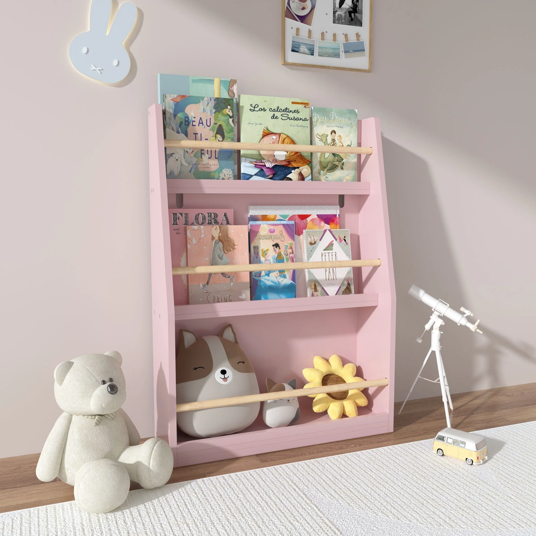 3 Tier Book Shelf, Compact Storage For Bedrooms - Image 6
