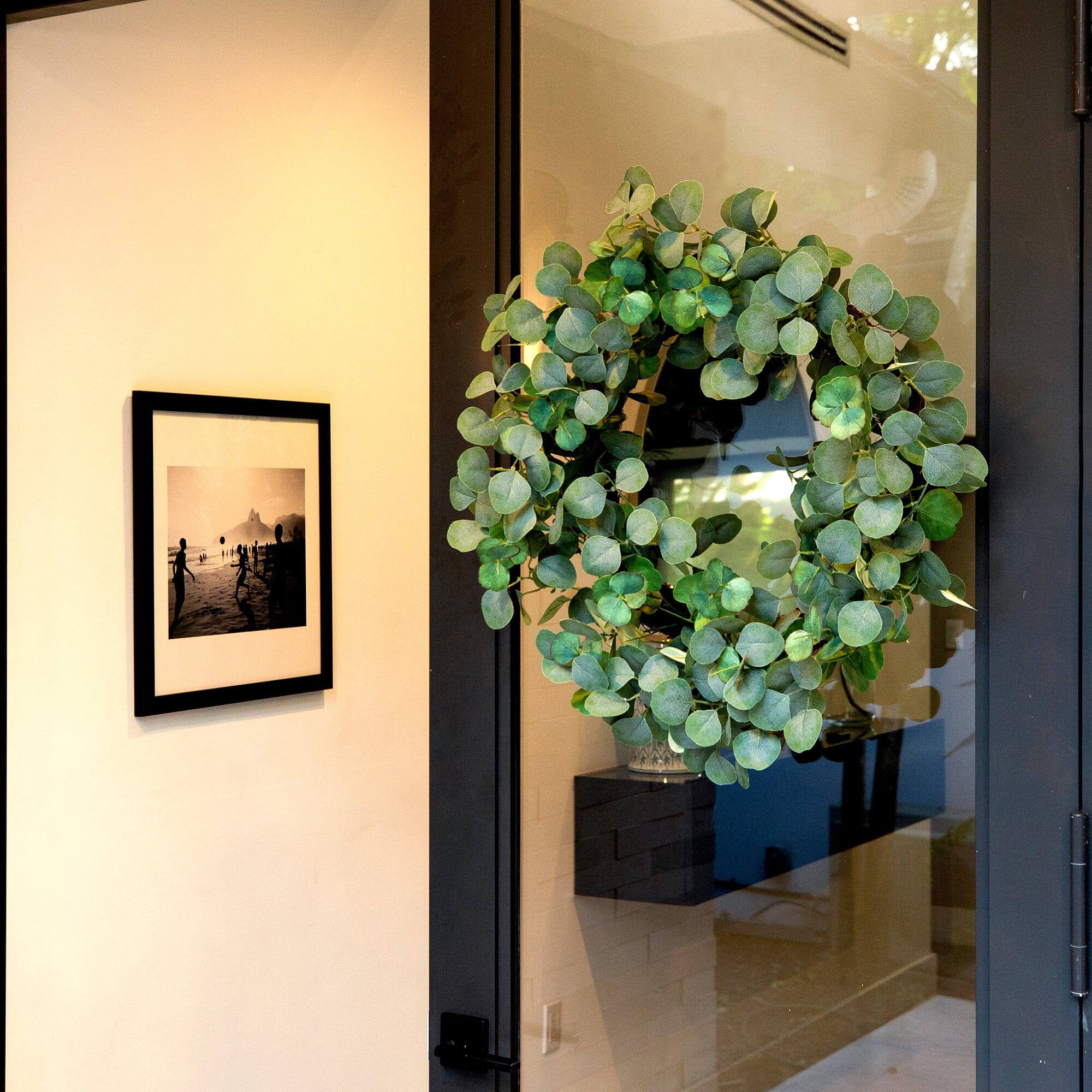 30” Artificial Eucalyptus Wreath - Image 5