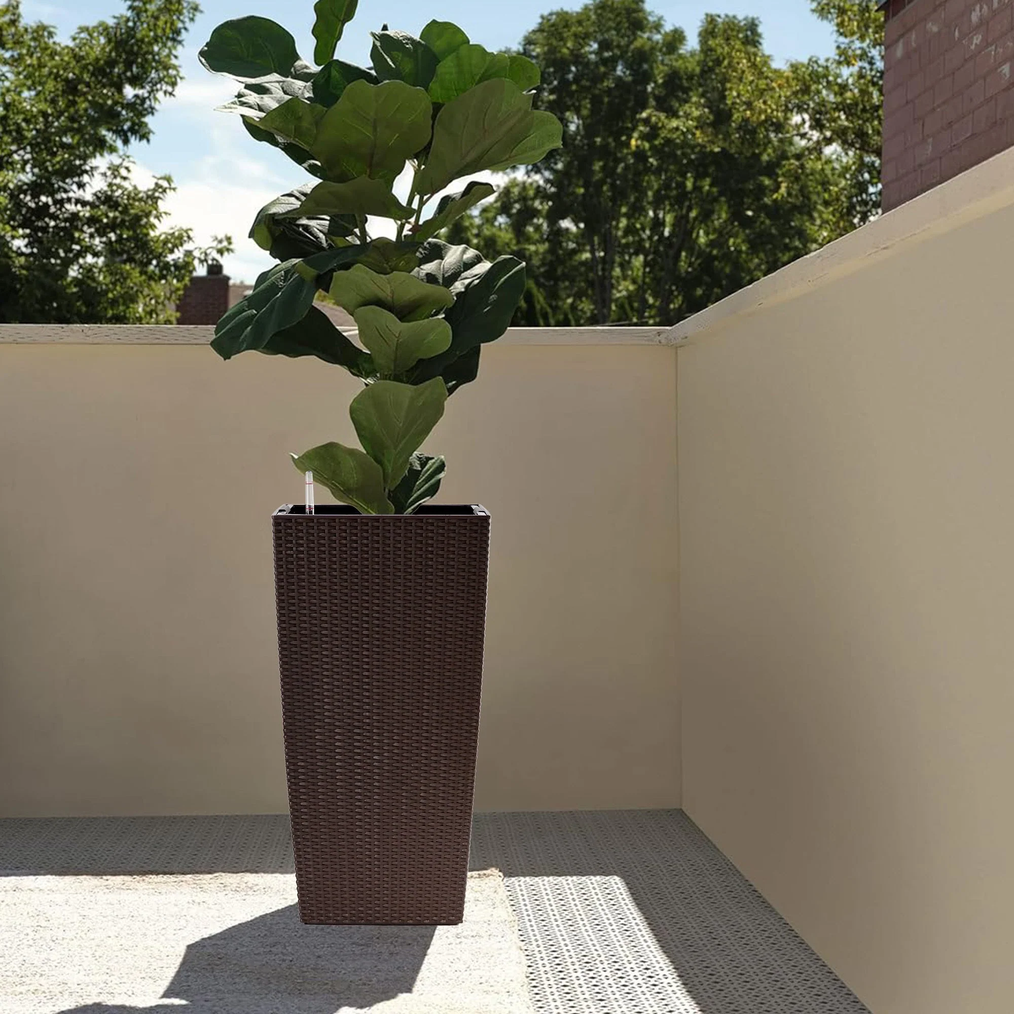 30 in Tall Large Flower Pot Planter with Self-Watering Drainage Holes - Image 13