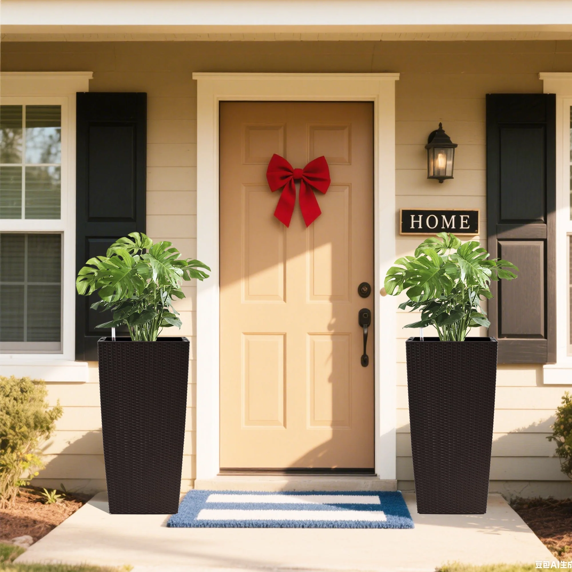 30 in Tall Large Flower Pot Planter with Self-Watering Drainage Holes - Image 15