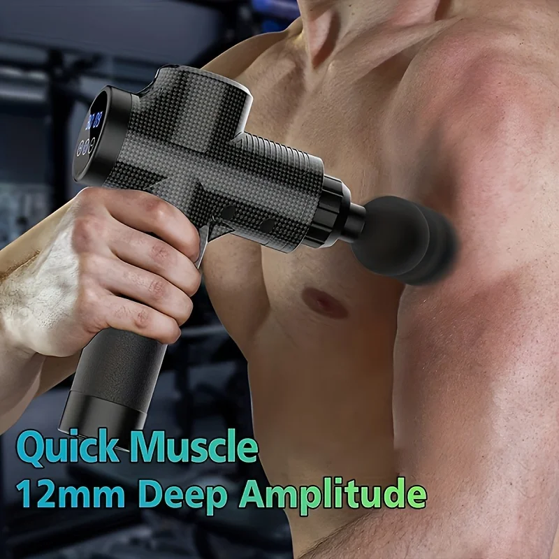 30-Level Massage Gun Electric Deep Tissue Muscle Massager for Neck Back Fitness - Image 2