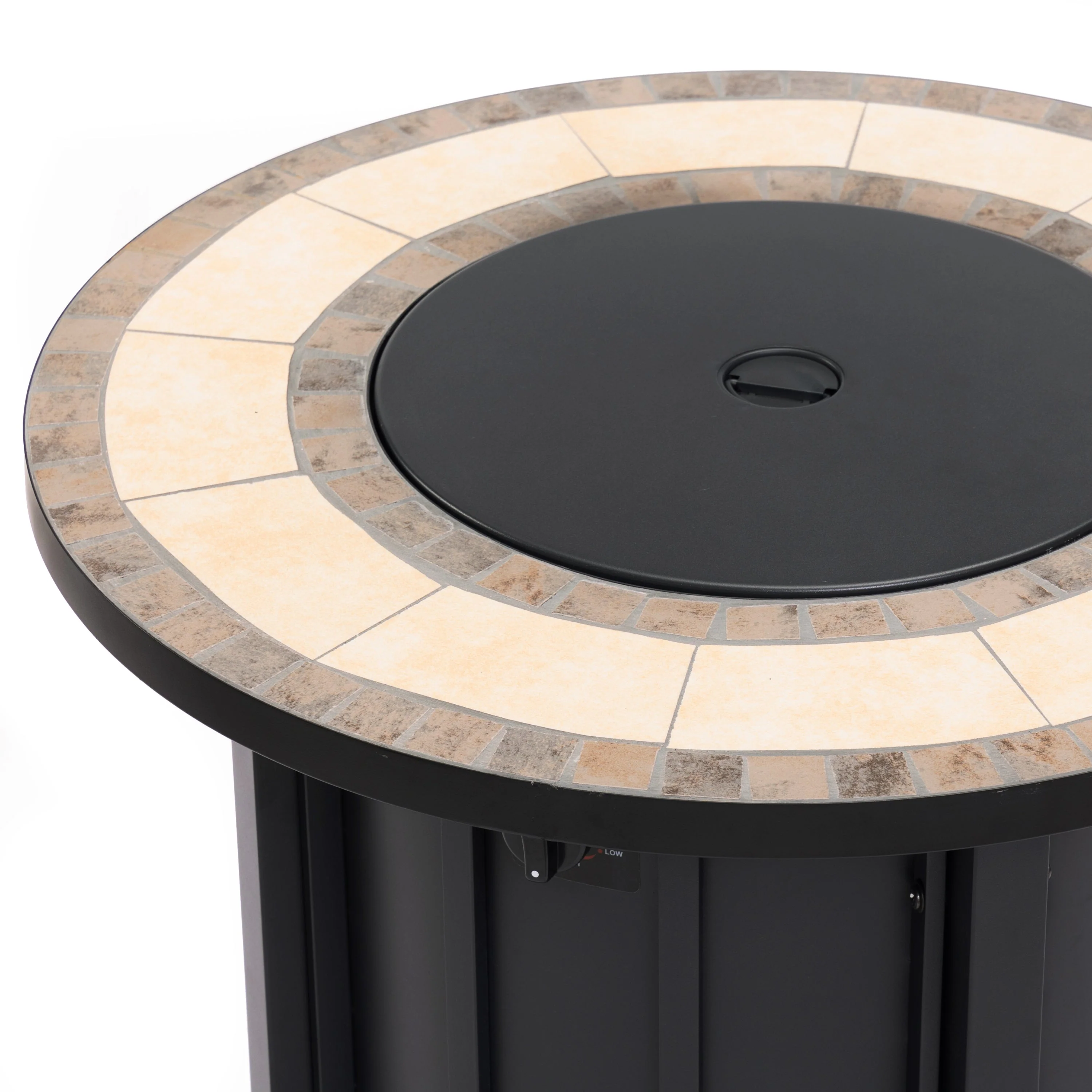 30" Propane Gas Fire Pit Table with Mosaic Ceramic Tabletop - Image 7