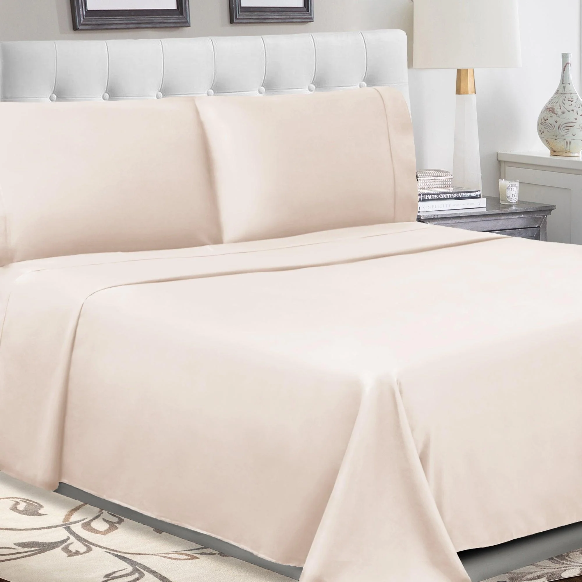300 Thread Count 100% Cotton Percale Deep Pocket Sheet Set - Image 13
