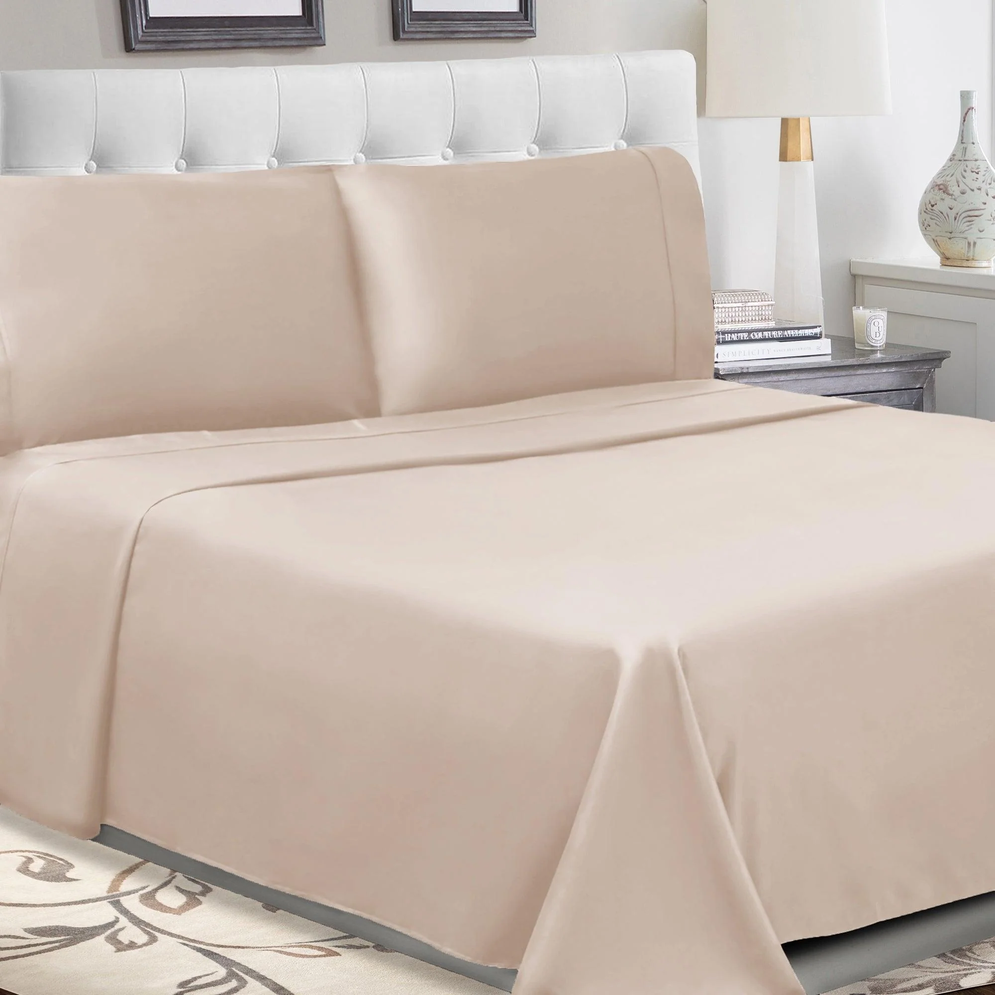300 Thread Count 100% Cotton Percale Deep Pocket Sheet Set - Image 19