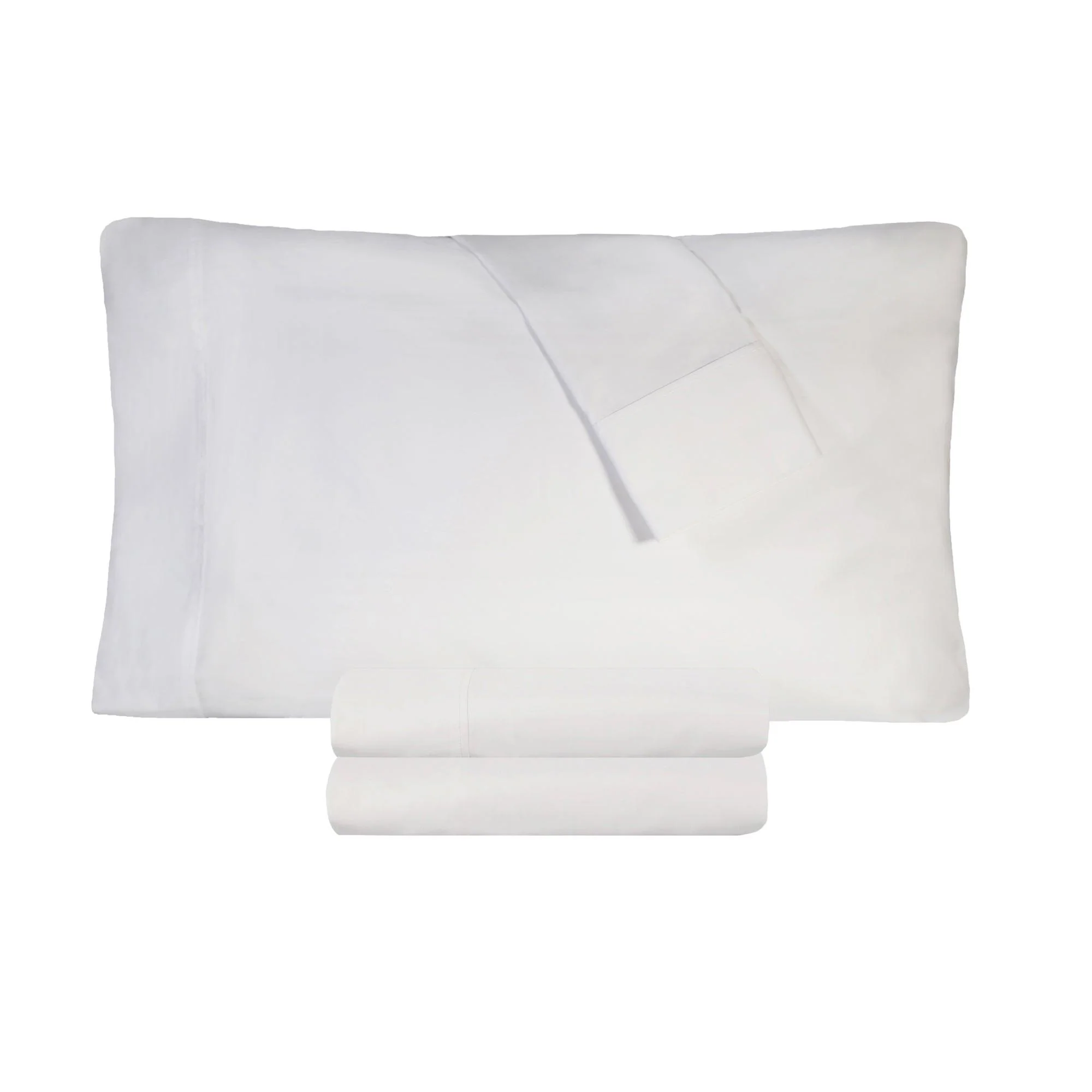 300 Thread Count 100% Cotton Percale Deep Pocket Sheet Set - Image 6