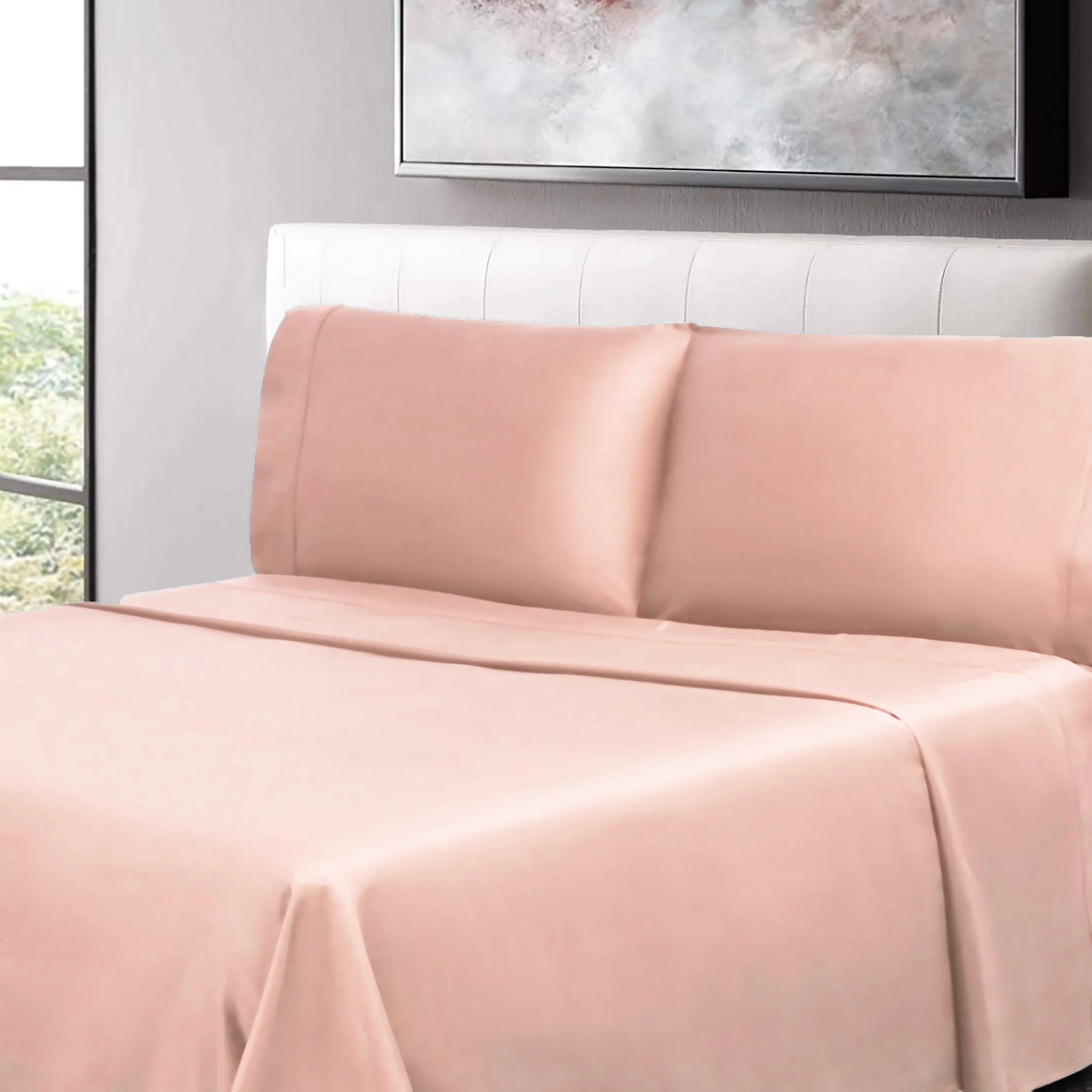 300 Thread Count 100% Cotton Percale Deep Pocket Sheet Set - Image 67