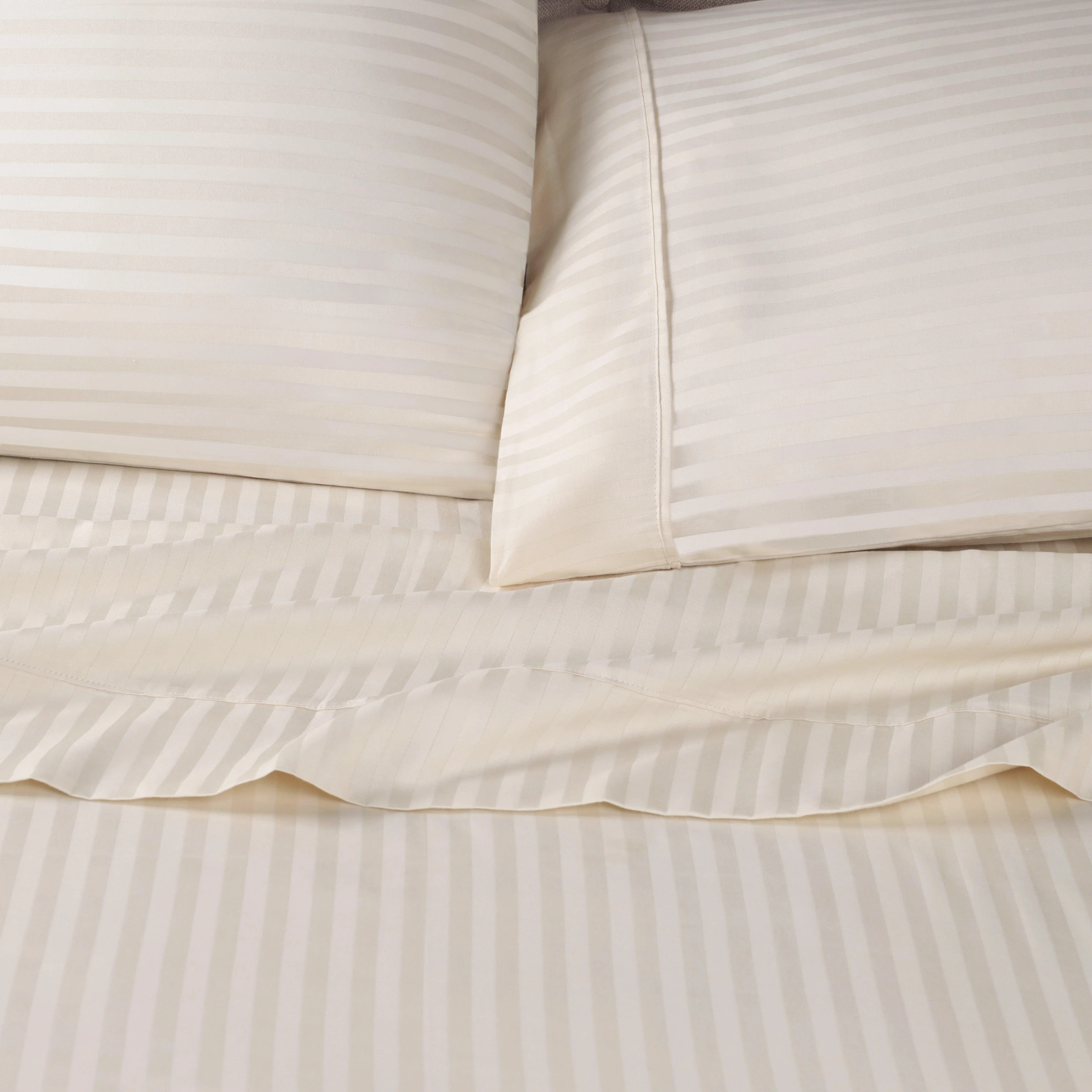 300 Thread Count Egyptian Cotton Sateen Stripe Bed Sheet Set - Image 26