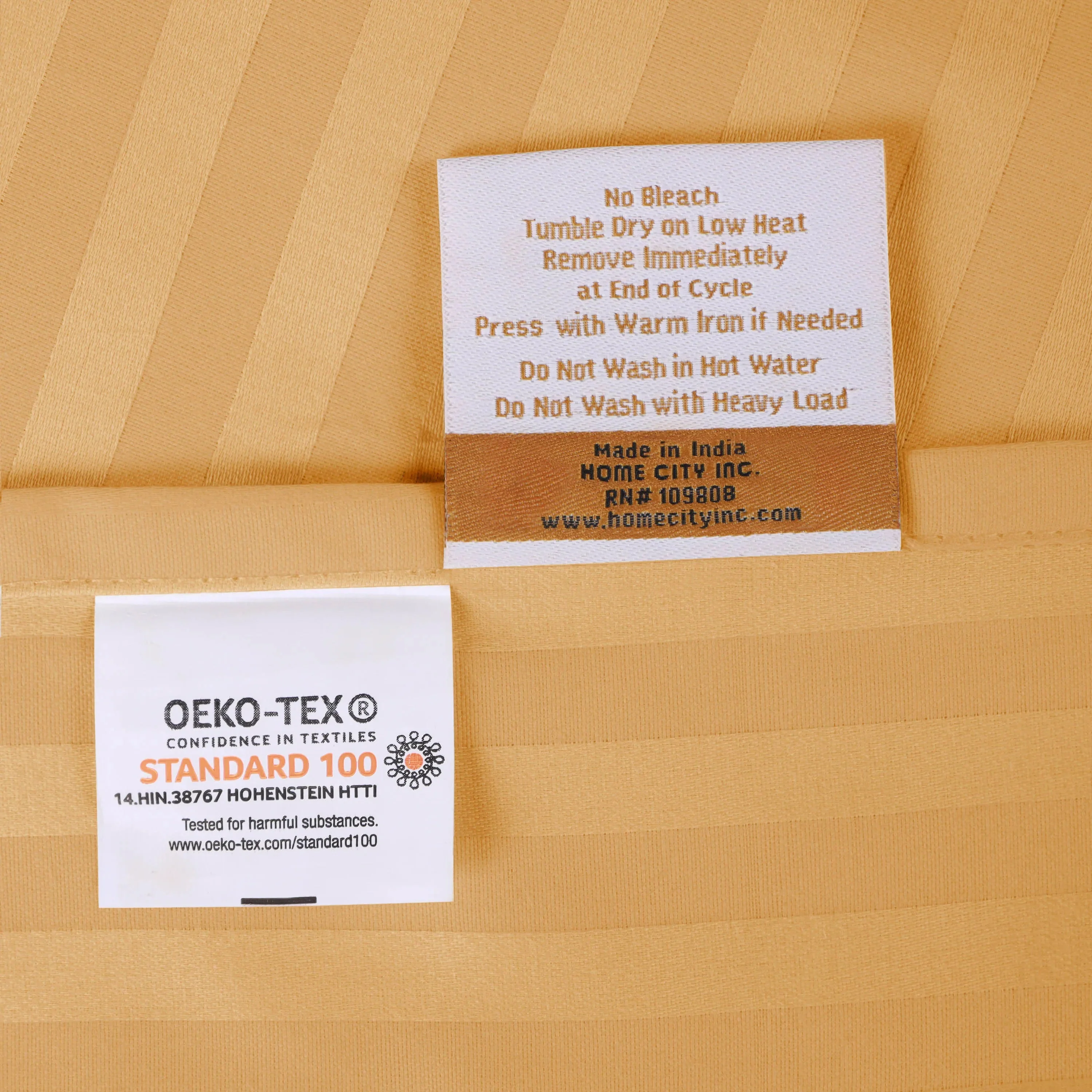 300 Thread Count Egyptian Cotton Sateen Stripe Bed Sheet Set - Image 48