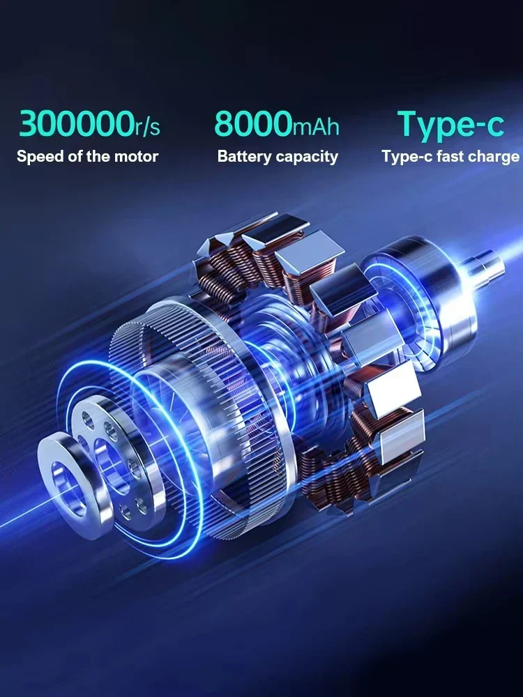 300000RPM X9 Turbo Air Duster – Powerful Brushless Jet Blower Vacuum for PC & Car - Image 4