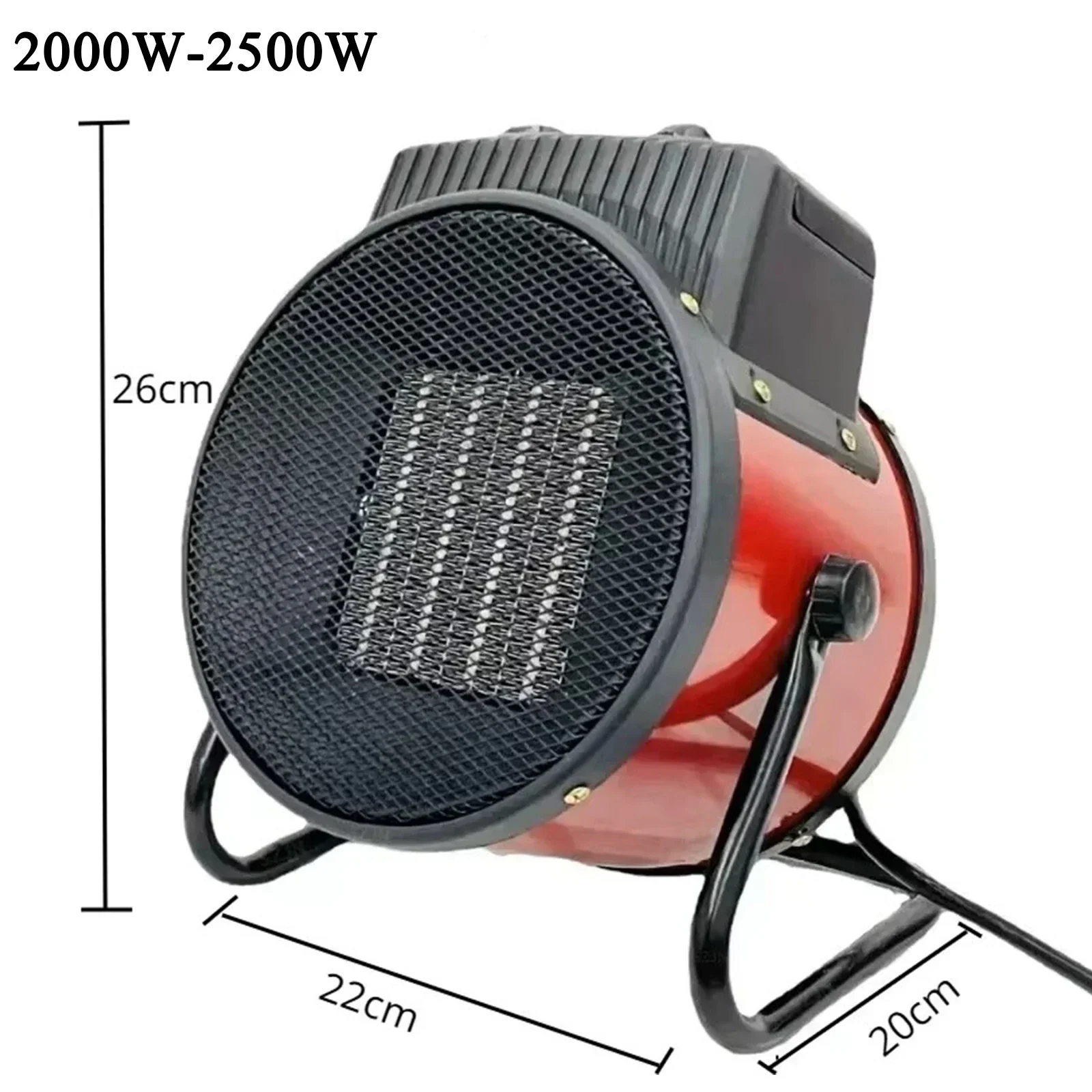3000W Portable Electric Space Heater with Thermostat Fan & Safety - Image 4