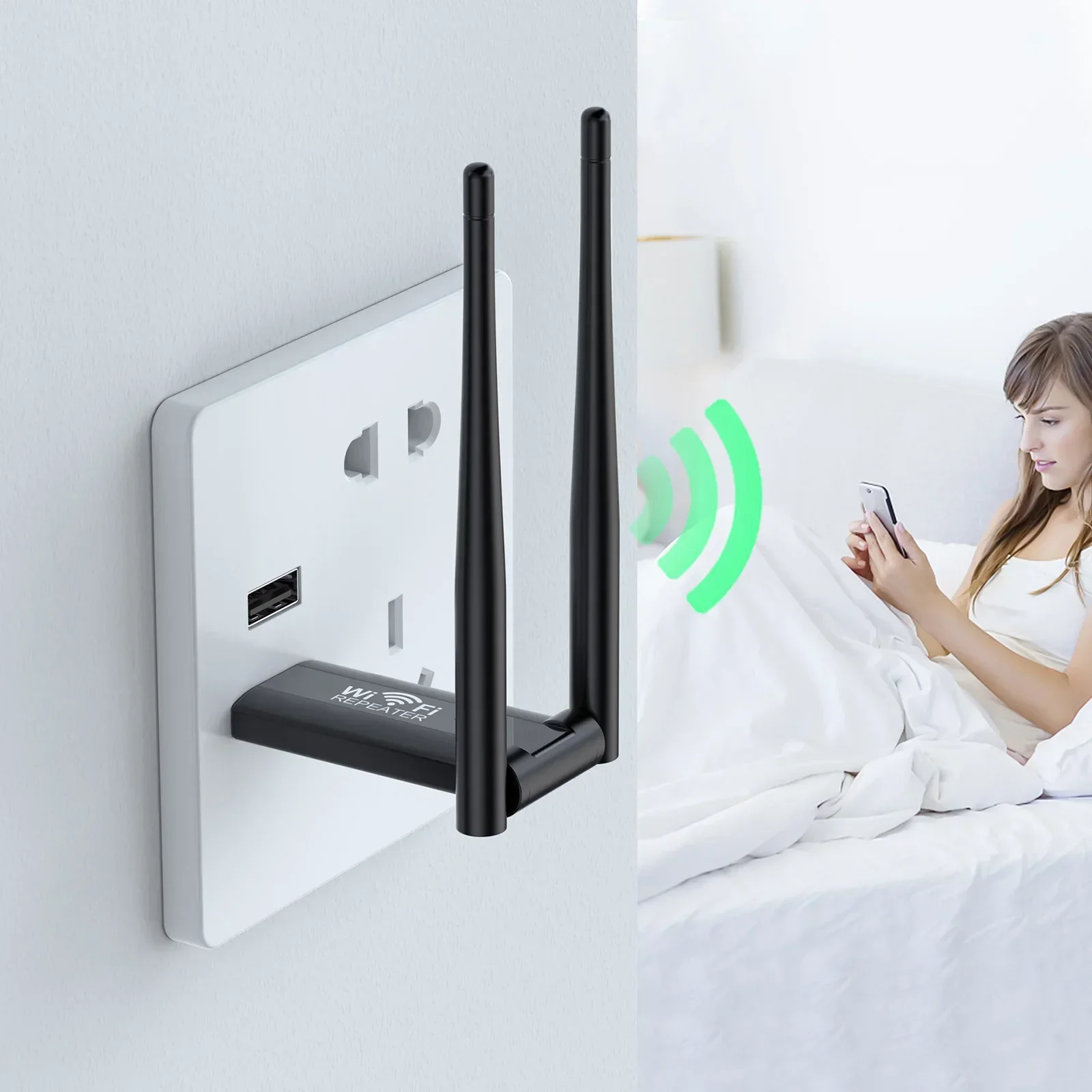 300Mbps WiFi Extender 2.4G USB Signal Booster Long Range Repeater - Image 6