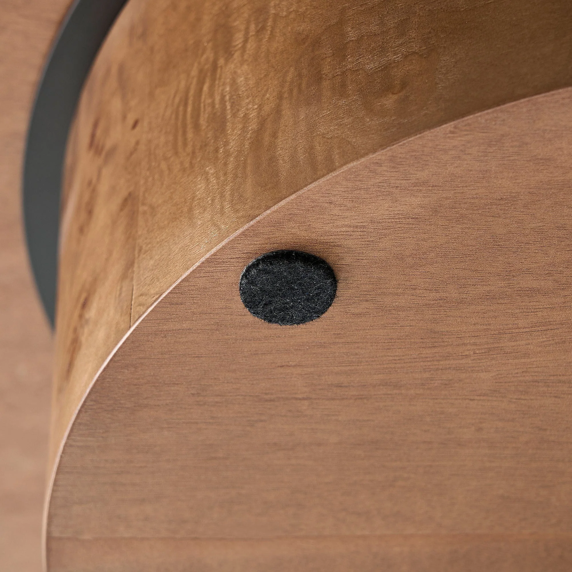 31.49'' Burl Wood Veneer Round Coffee Table - Image 14