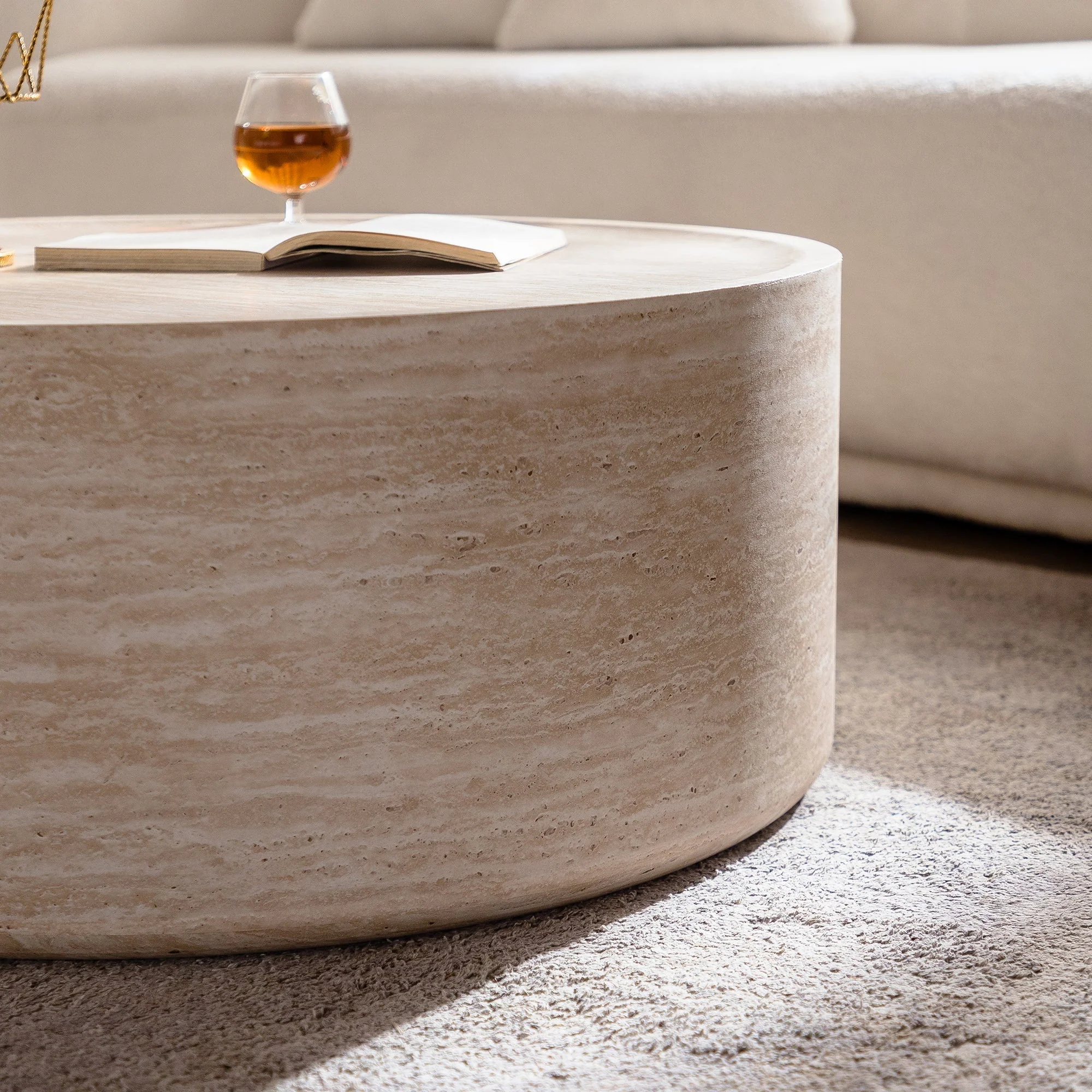 31.5'' Round Coffee Table with Mars Pattern - Image 3