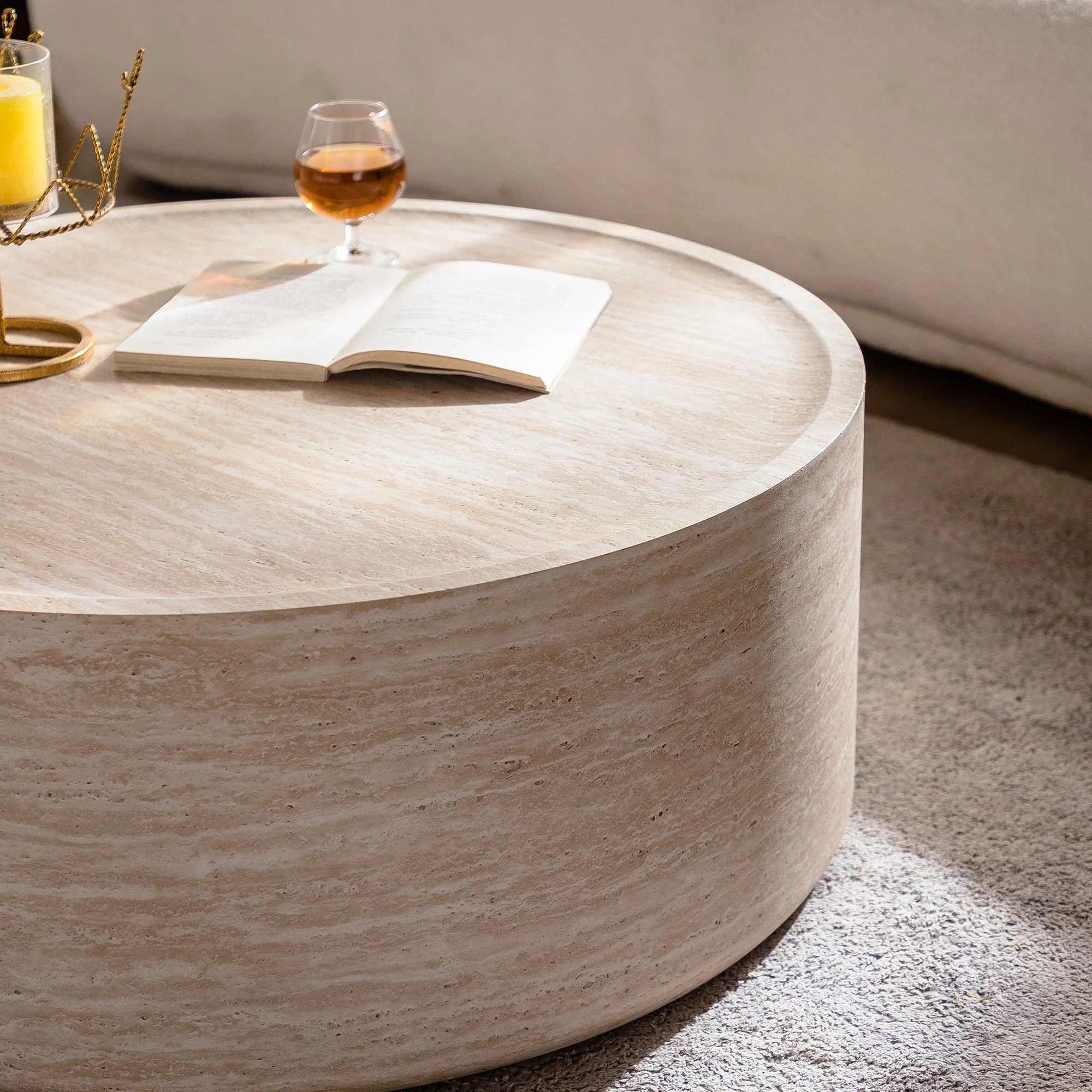 31.5'' Round Coffee Table with Mars Pattern - Image 4