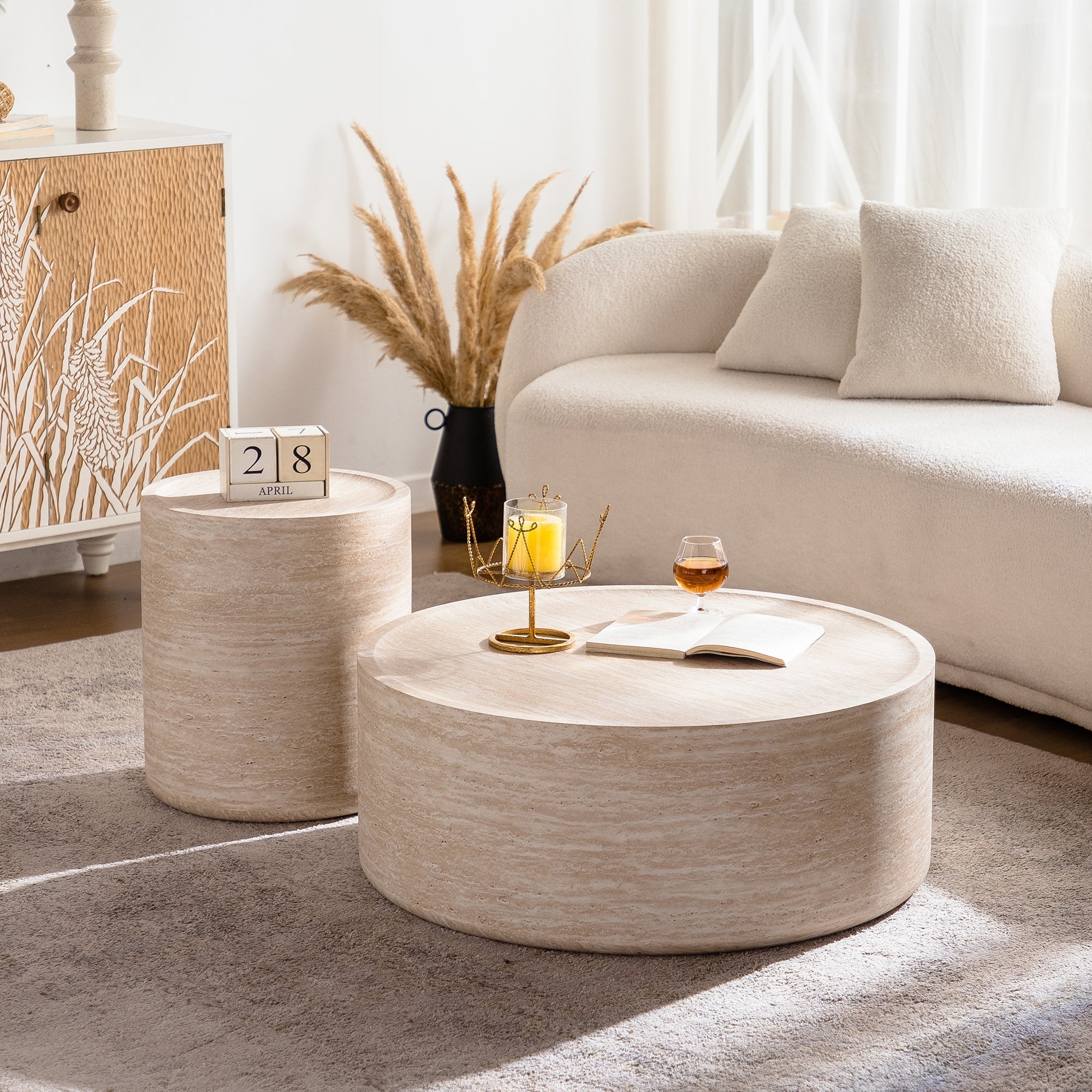 31.5'' Round Coffee Table with Mars Pattern - Image 8