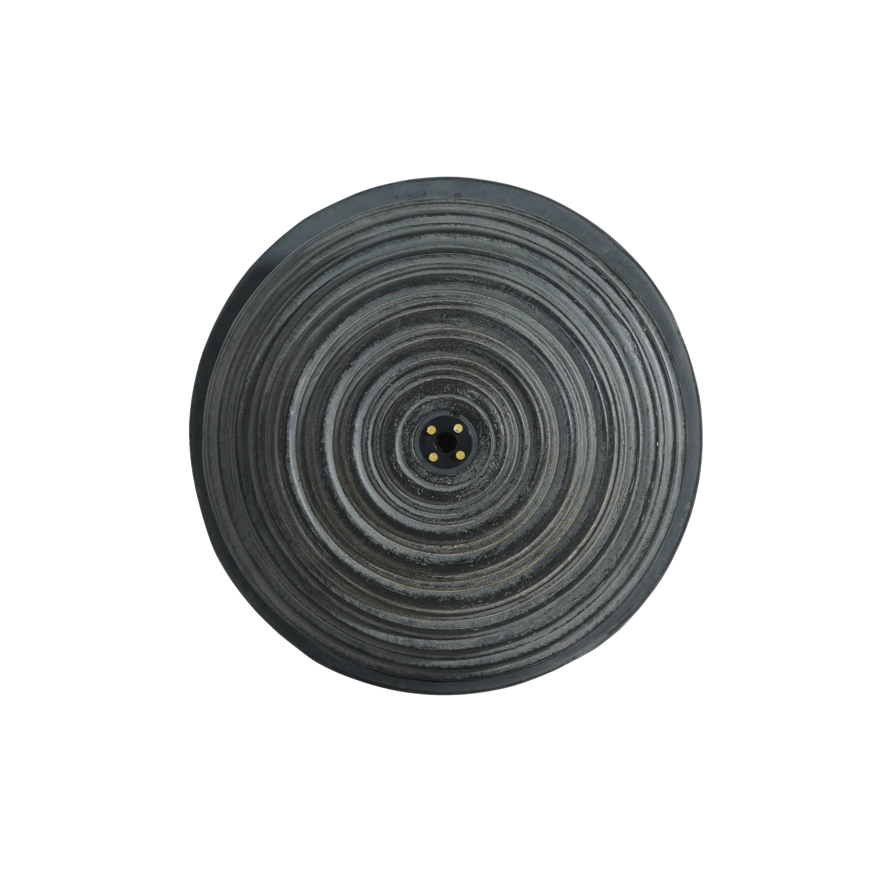 31.5' Tall Striped Concrete Column Fountain with LED Light - Gray Concrete Design - Image 10