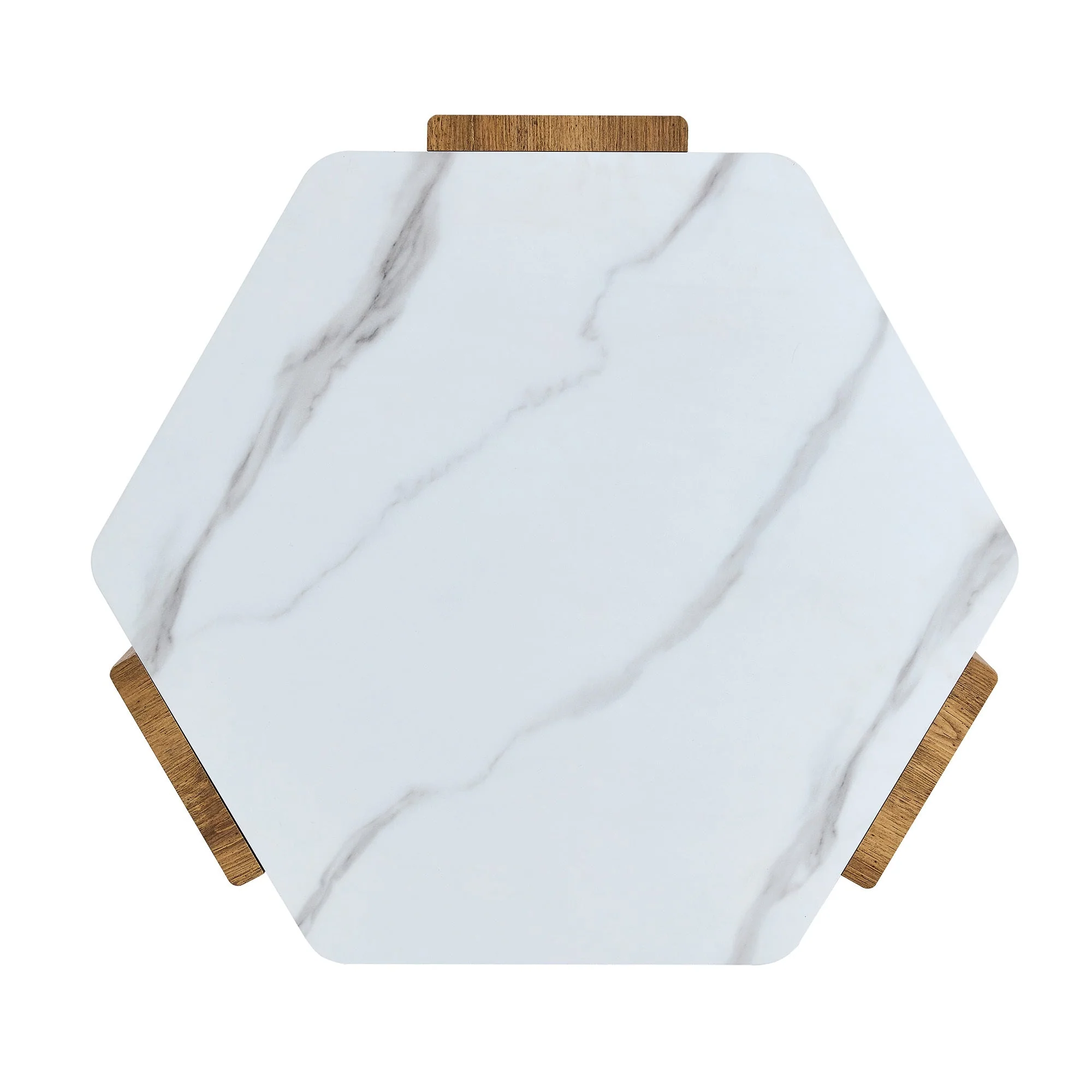 31-Inch Modern-Style Hexagonal Coffee Table - Image 14