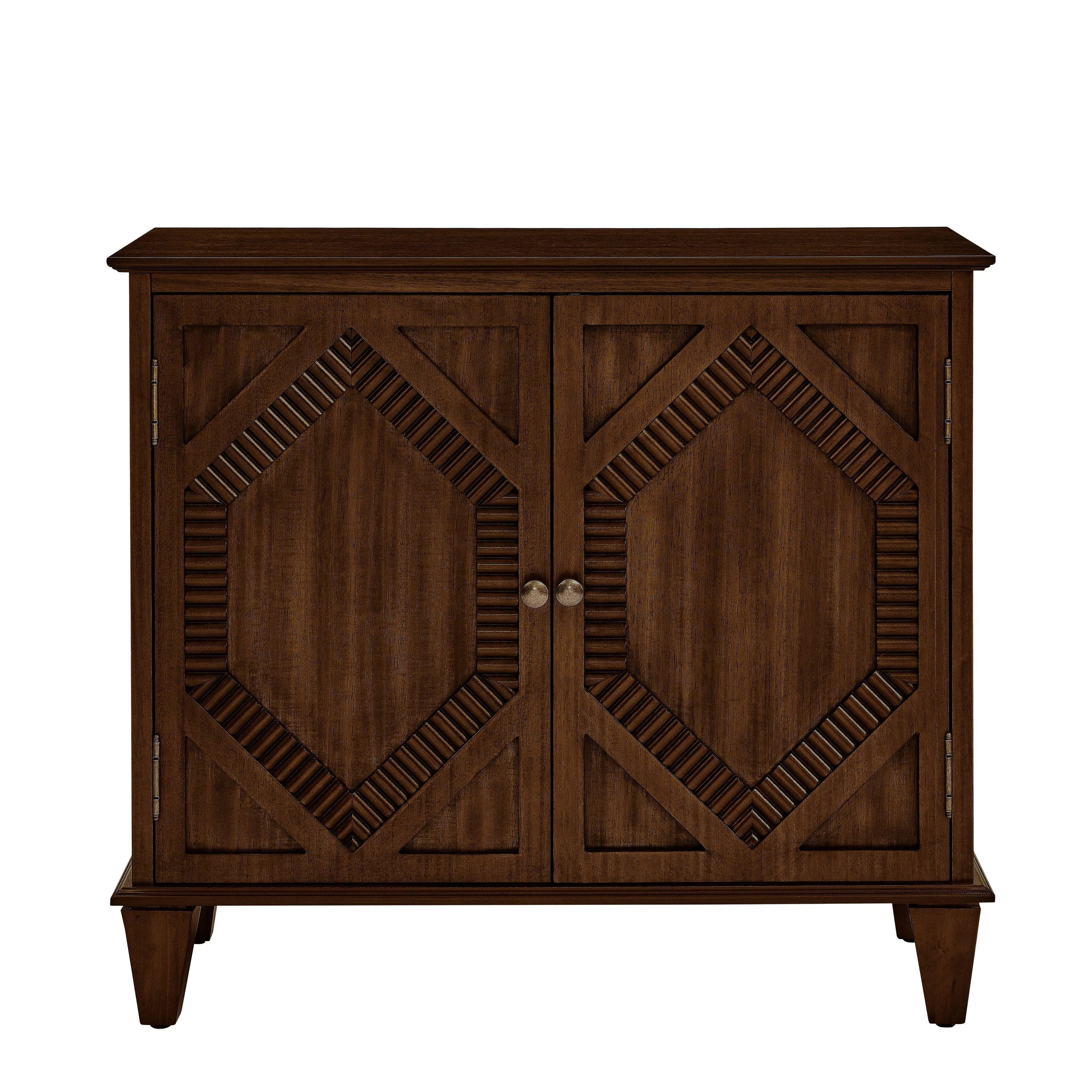 33.6' Retro Wooden Sideboard Buffet Cabinet with Storage - Image 11