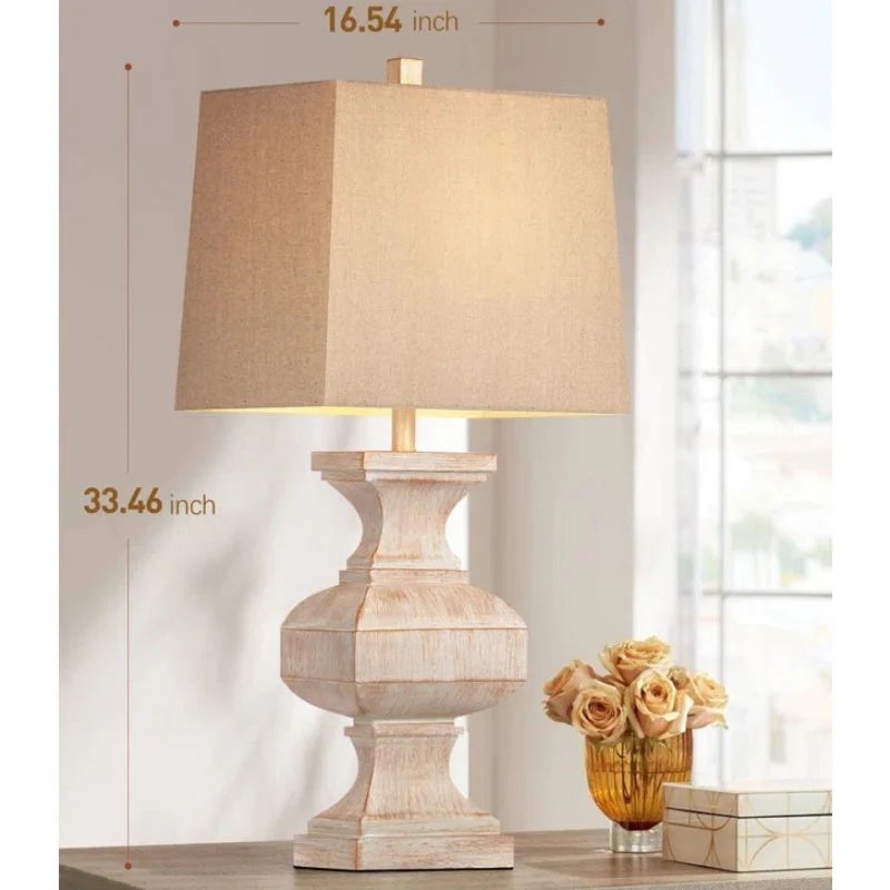 33-inch Large Retro Resin Table Lamp - Image 7