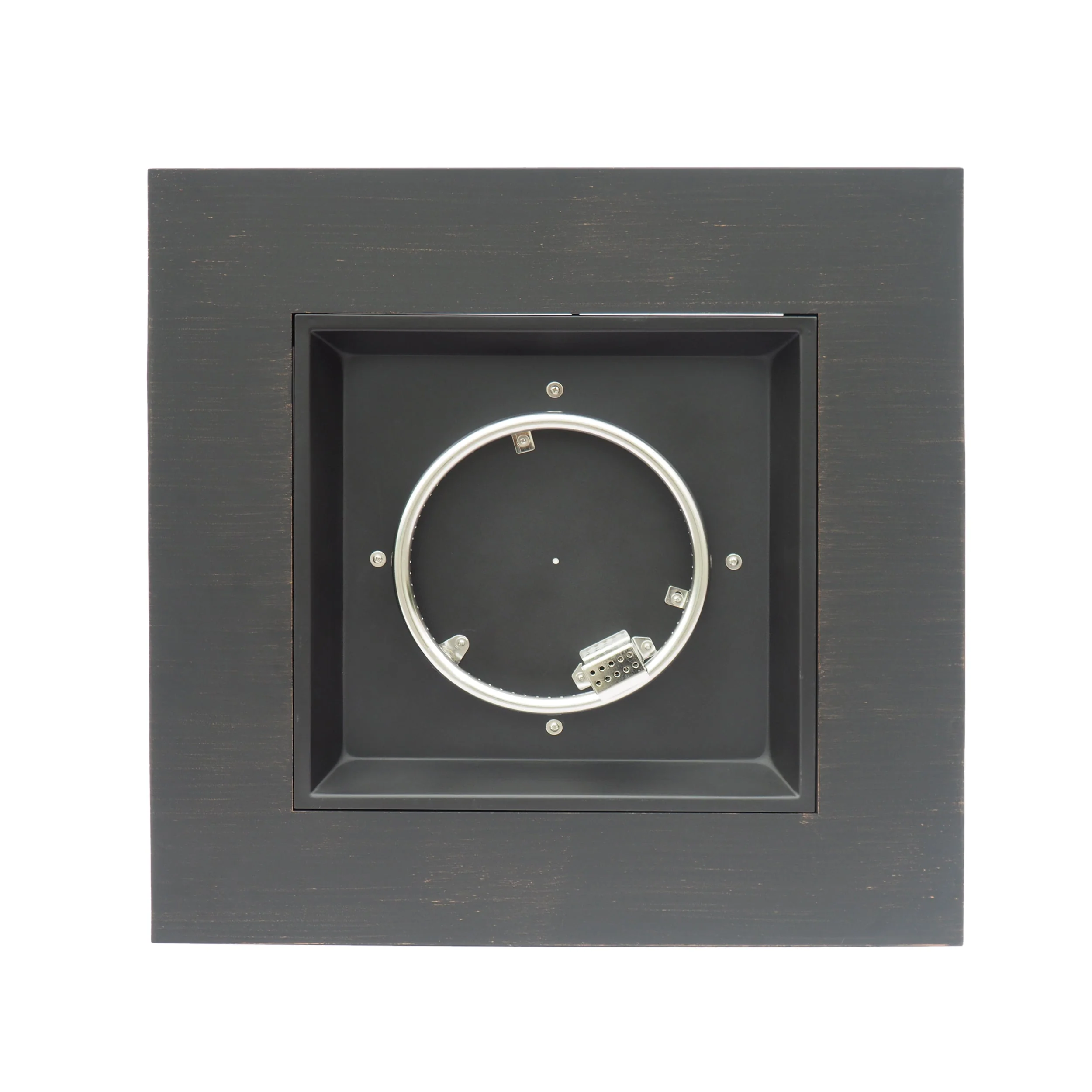 33" Outdoor Iron Square Propane Fire Pit - Brushed Brown - Image 6