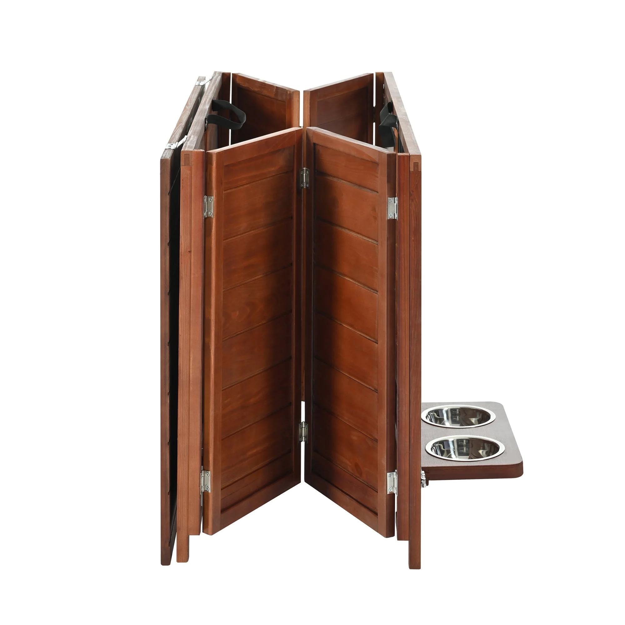 33" Solid Wood Dog Crate Furniture - Foldable Indoor Kennel - Image 13