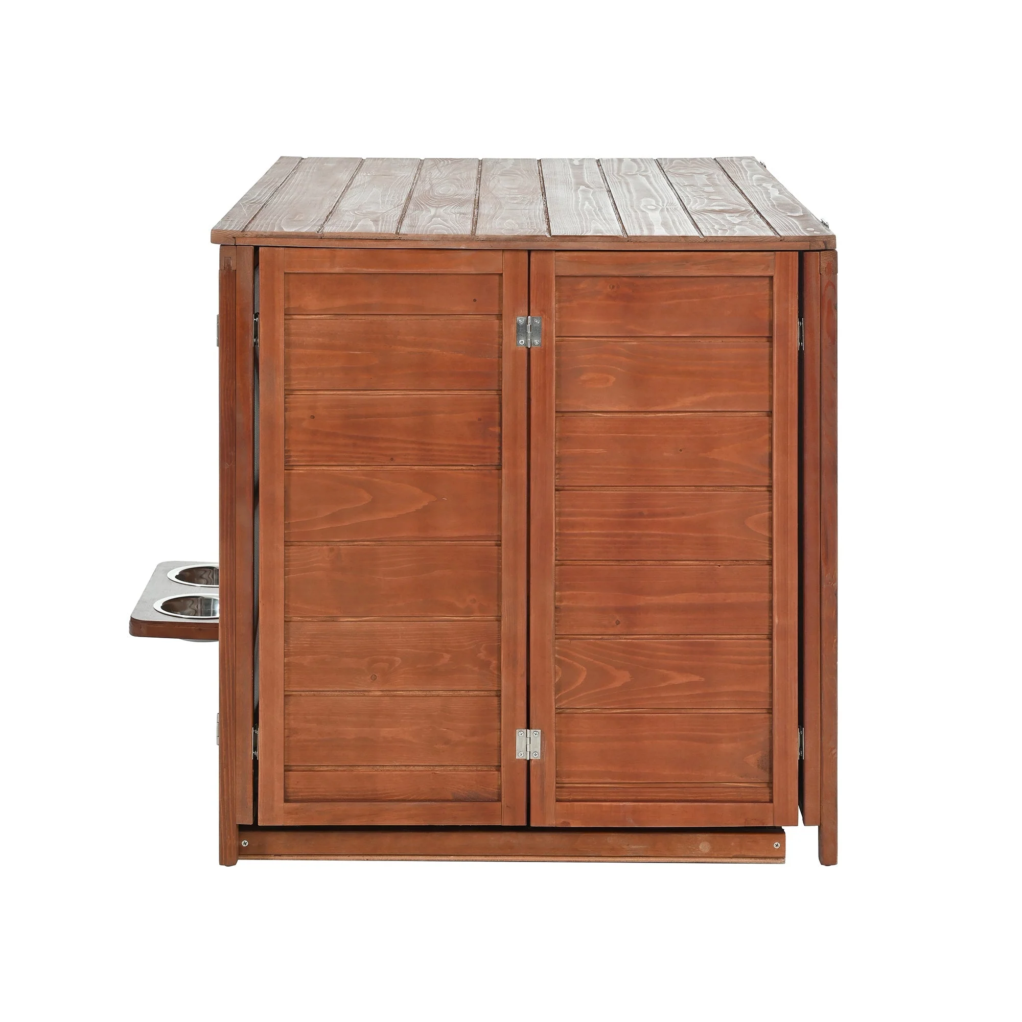33" Solid Wood Dog Crate Furniture - Foldable Indoor Kennel - Image 9