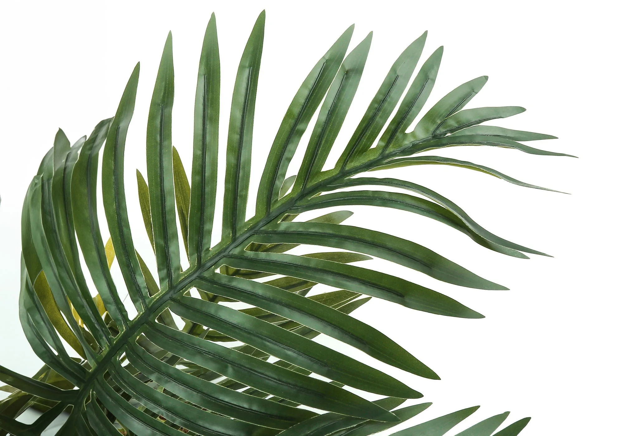 34" Tall, Artificial Plant, Palm Tree, Indoor, Faux, Fake, Floor, Greenery, Potted, Real Touch, Decorative - Green / Black - Image 2