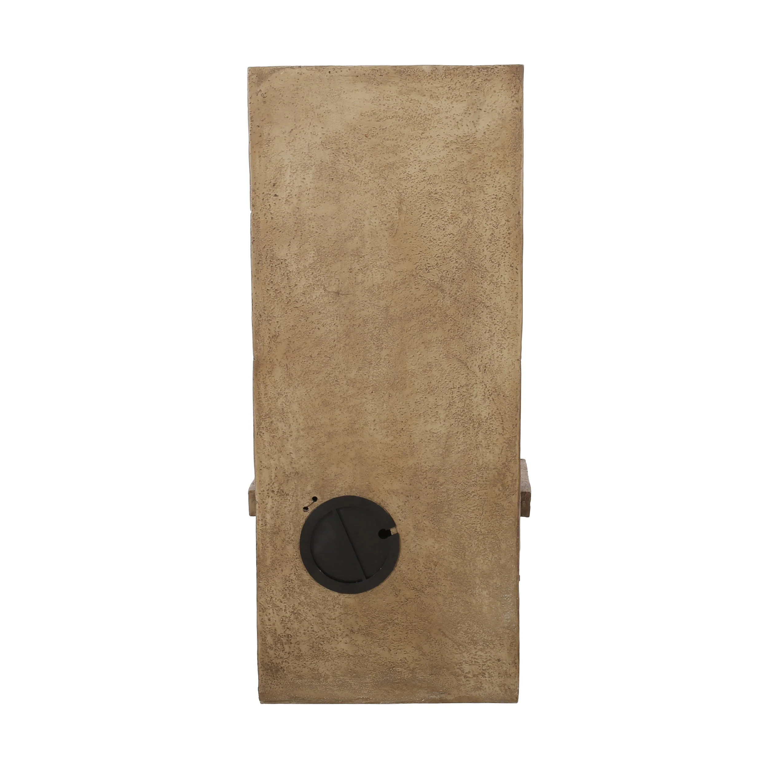 35.25' High Hand Crafted Weather Resistant Floor Fountain with Light Light Brown - Image 8
