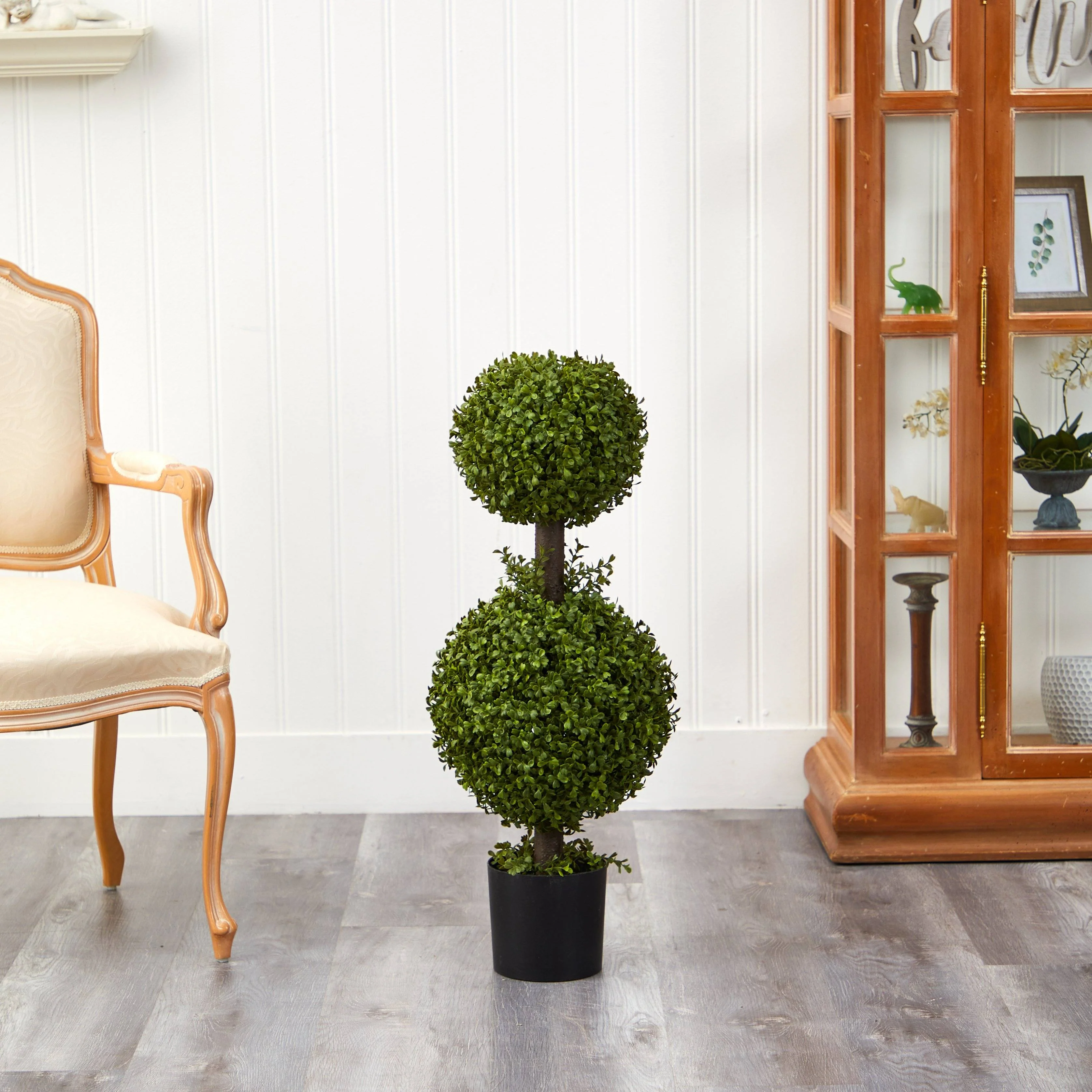 35” Double Boxwood Topiary - Image 3
