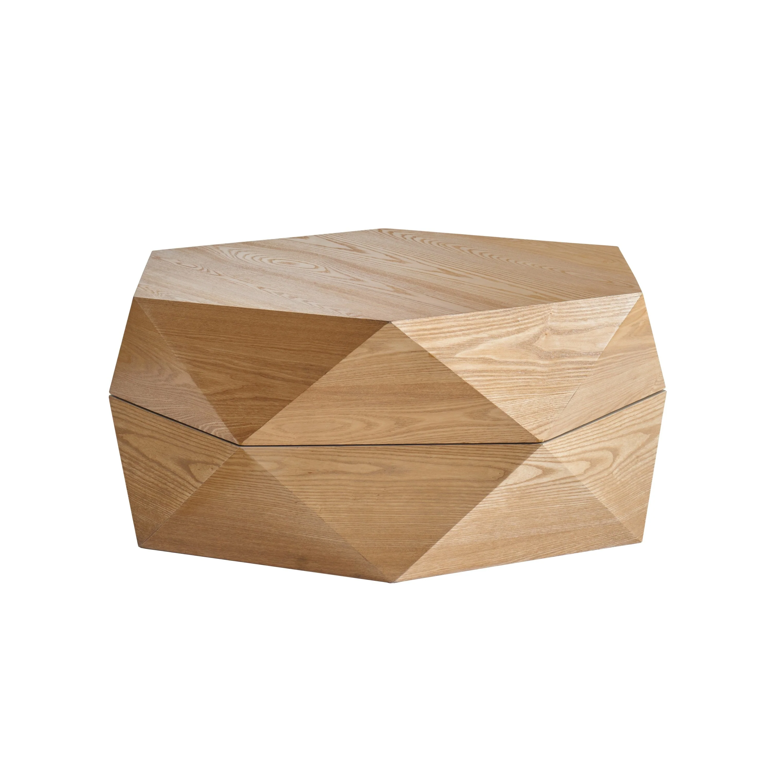 36.61'' Retro Style Polygon Flip Top Coffee Table - Image 7
