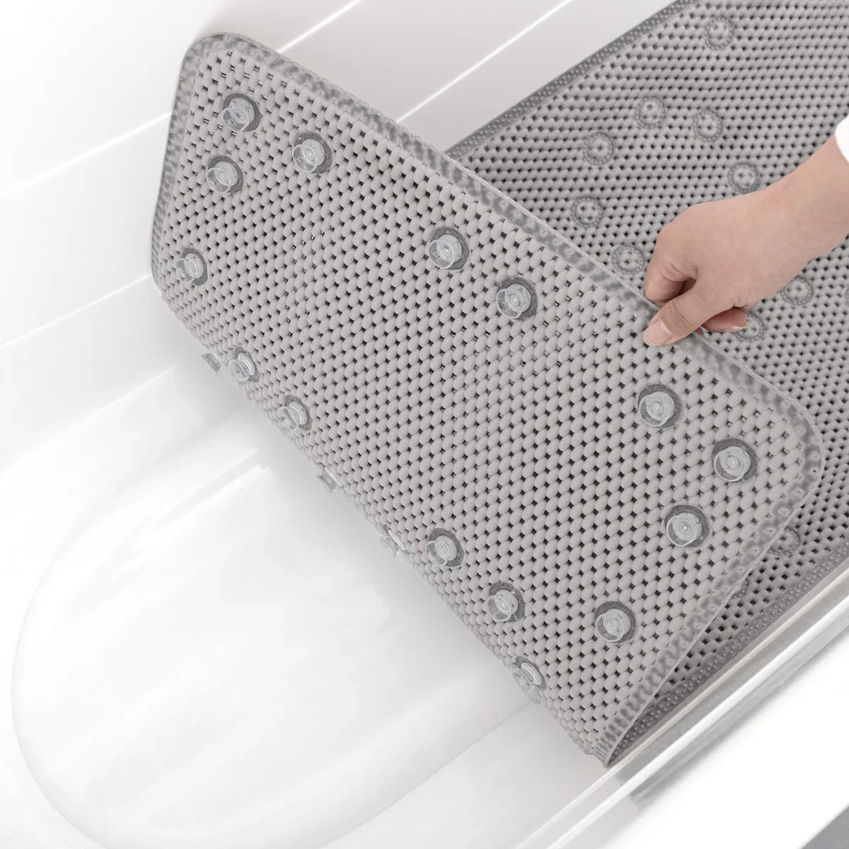 36 in. x 17 in. Non-Skid Double Foam Bath Mat with 58 Suction Cups - Image 14