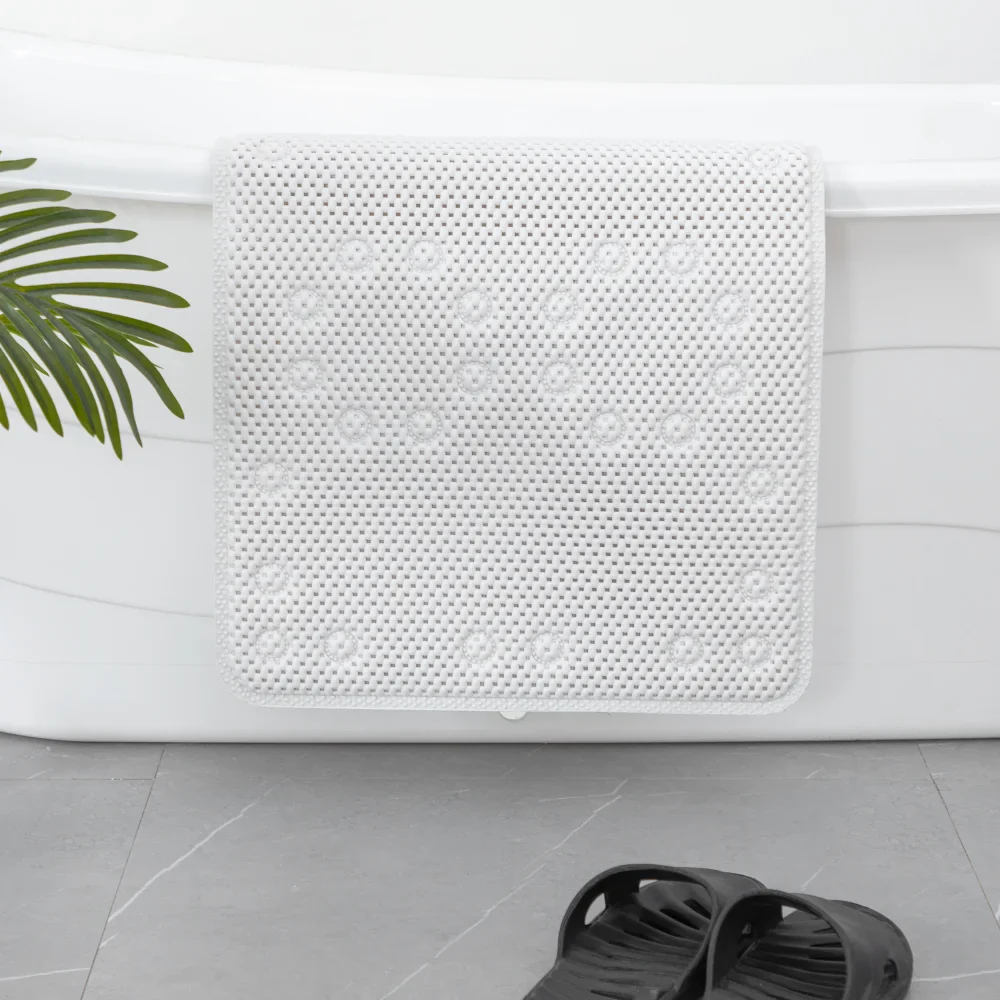 36 in. x 17 in. Non-Skid Double Foam Bath Mat with 58 Suction Cups - Image 26