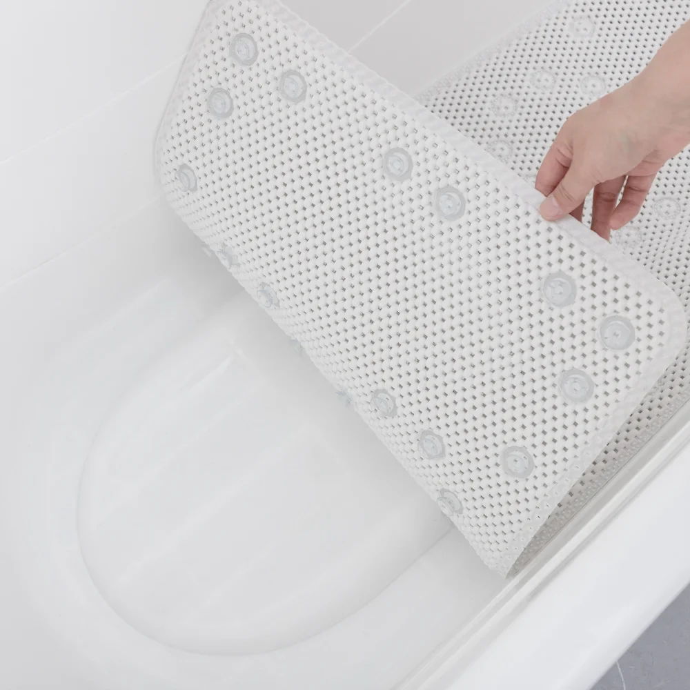 36 in. x 17 in. Non-Skid Double Foam Bath Mat with 58 Suction Cups - Image 28