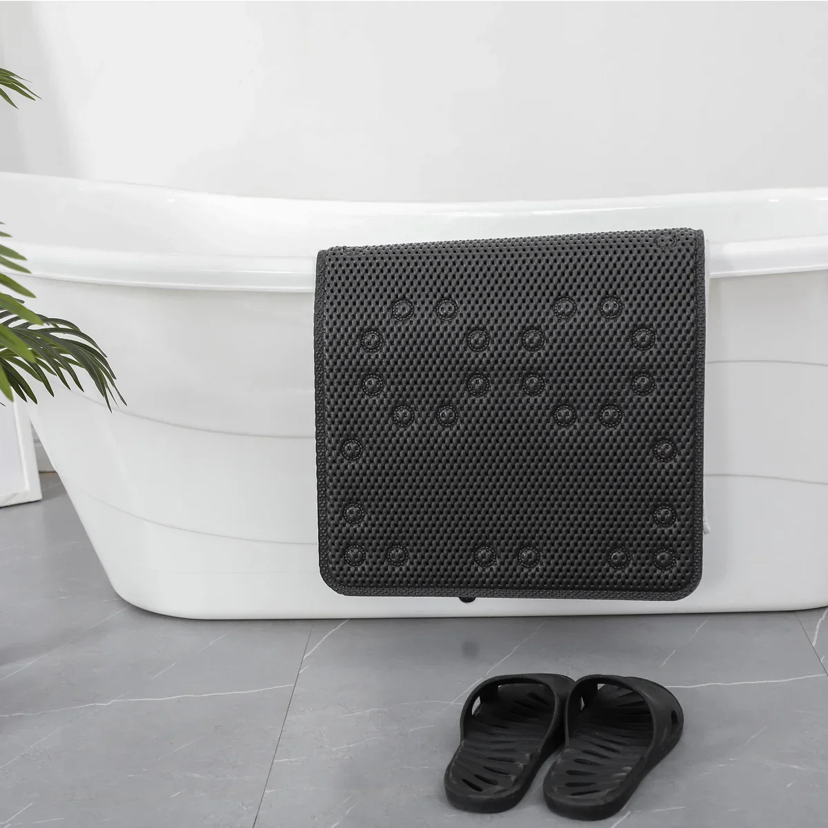 36 in. x 17 in. Non-Skid Double Foam Bath Mat with 58 Suction Cups - Image 9