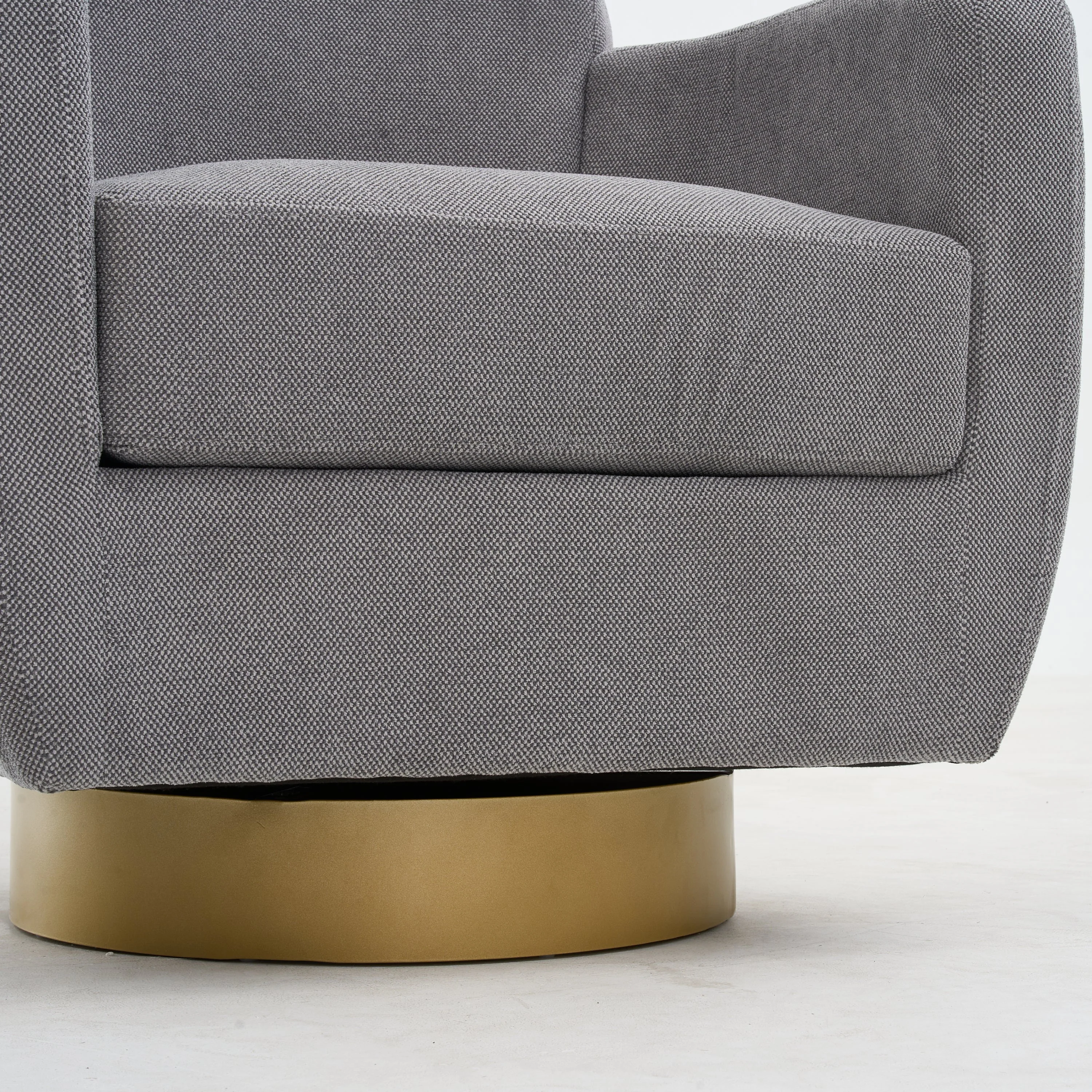 360 Degree Rotation Armchair Cotton Linen - Image 9