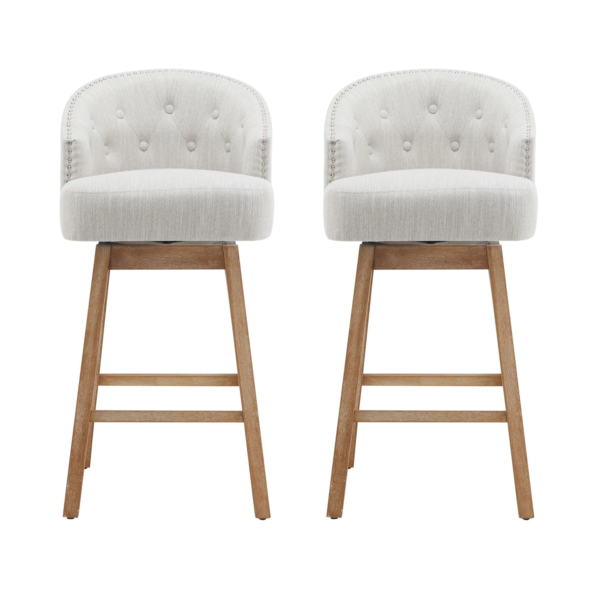 360 Degree Rotation Swivel Counter Stools (Set of 2) - Image 2